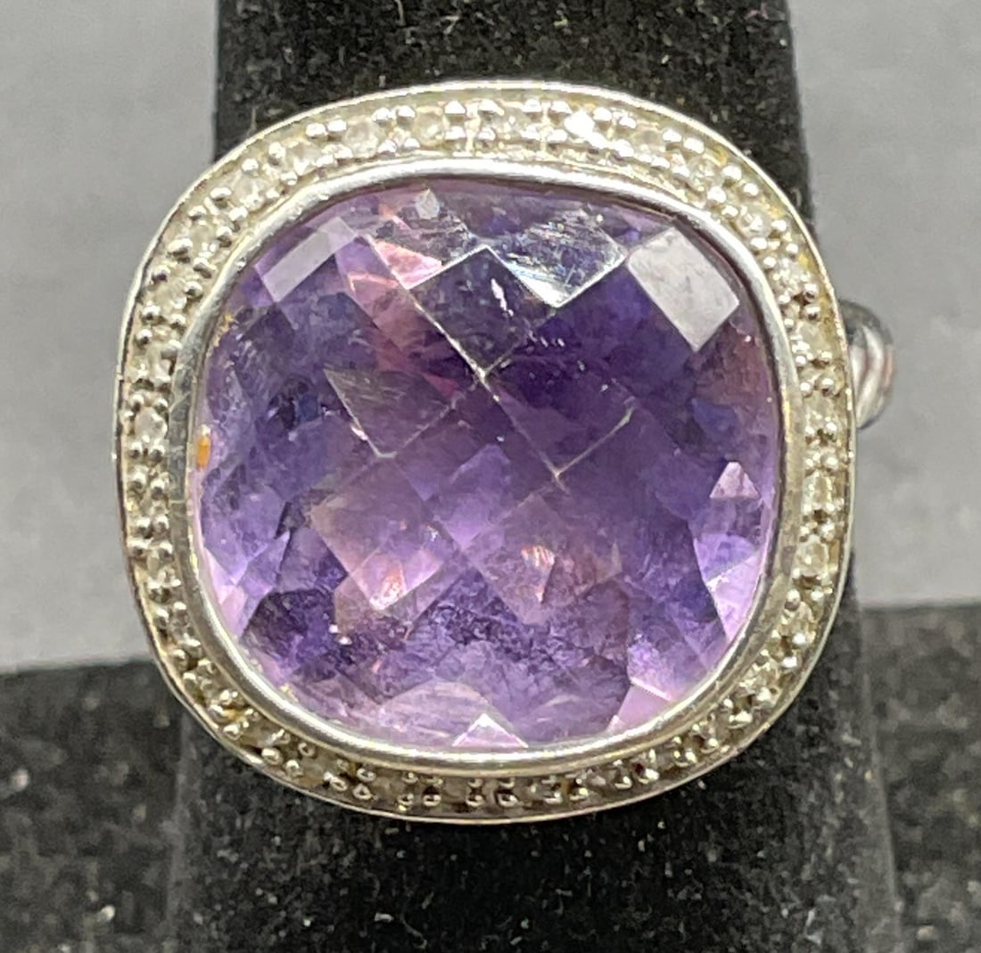 Clyde Duneier Sterling Silver Semiprecious Ring (1 of 6)