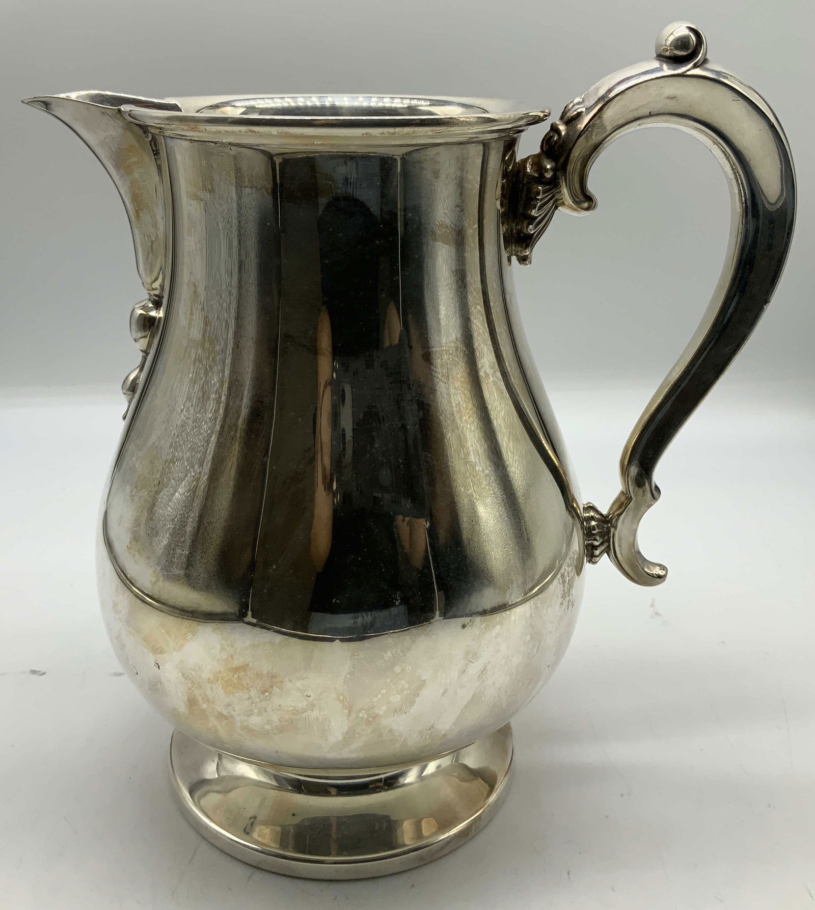 C.1950s Sgnd Sterling Plated Water Pitcher (1 of 7)