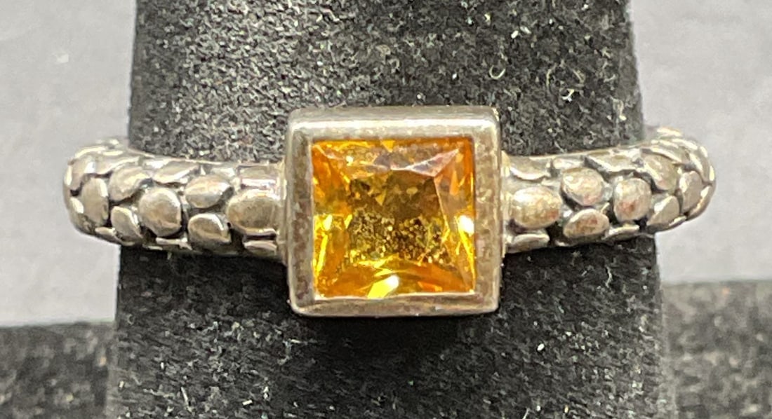 Michael Dawkins Sterling Silver Citrine Ring (1 of 7)