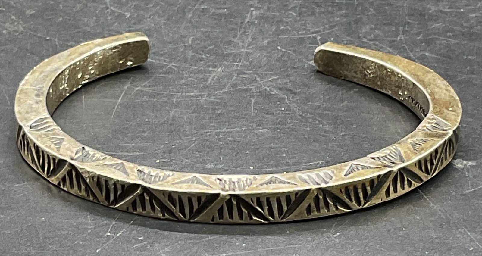 Chatfields Sterling Silver Geometric Cuff Bracelet (1 of 6)