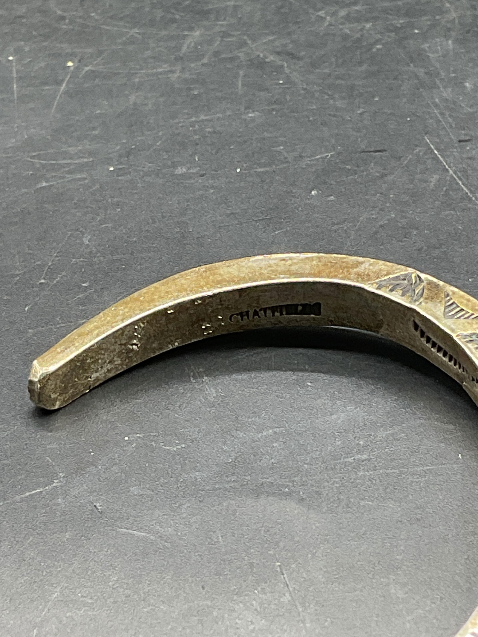 Chatfields Sterling Silver Geometric Cuff Bracelet - 4