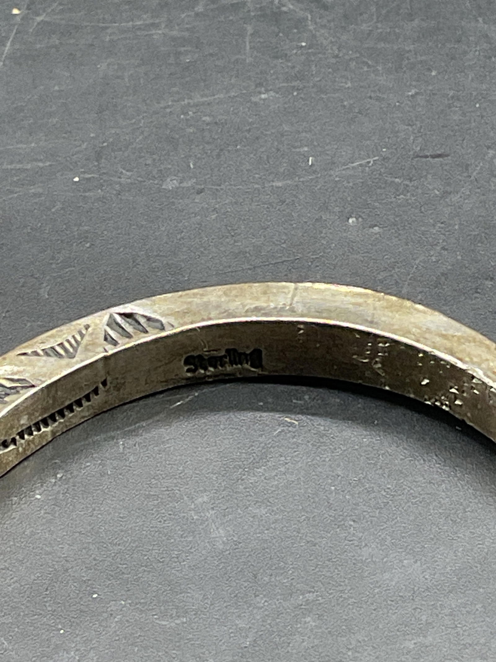 Chatfields Sterling Silver Geometric Cuff Bracelet - 5