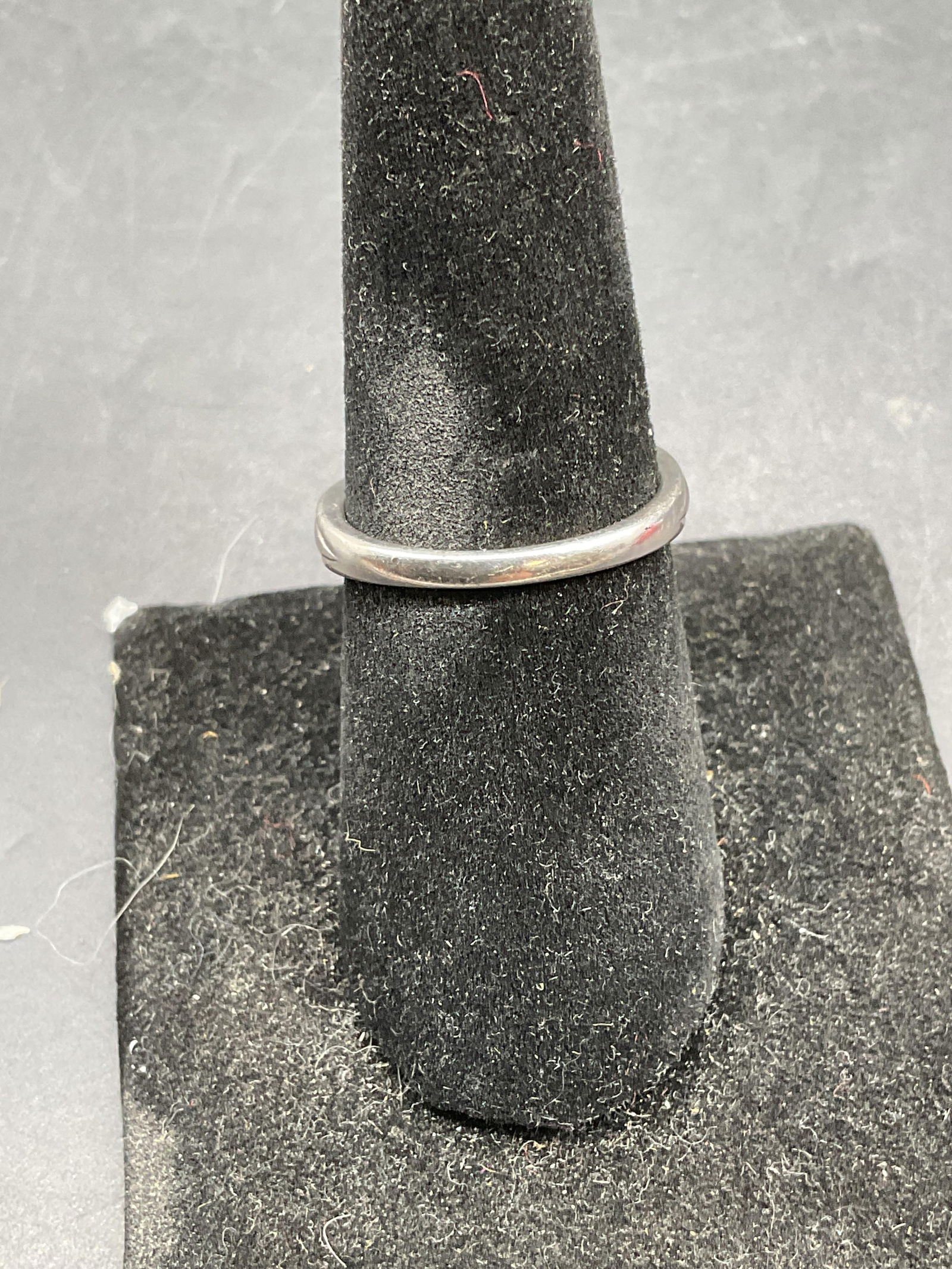 Signed Sterling Silver CZ Solitaire Ring - 4