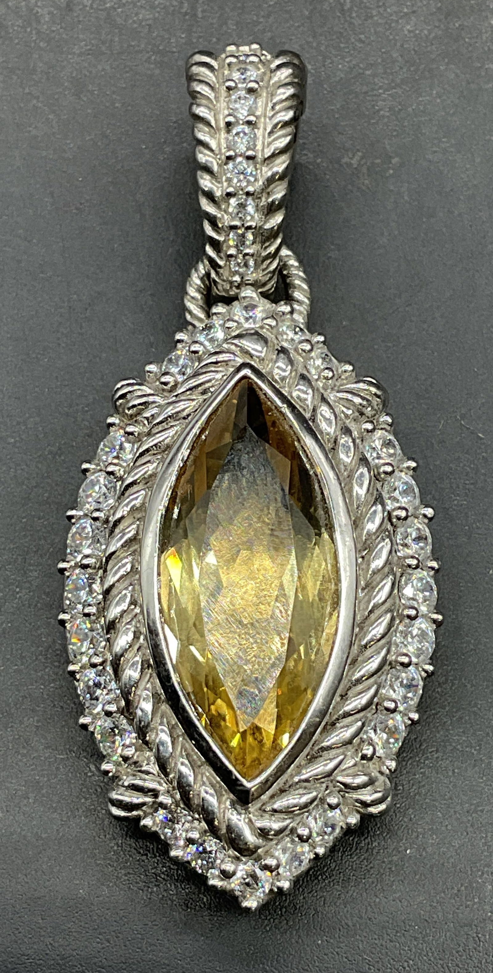 Judith Ripka Sterling Silver Semiprecious Pendant (1 of 6)