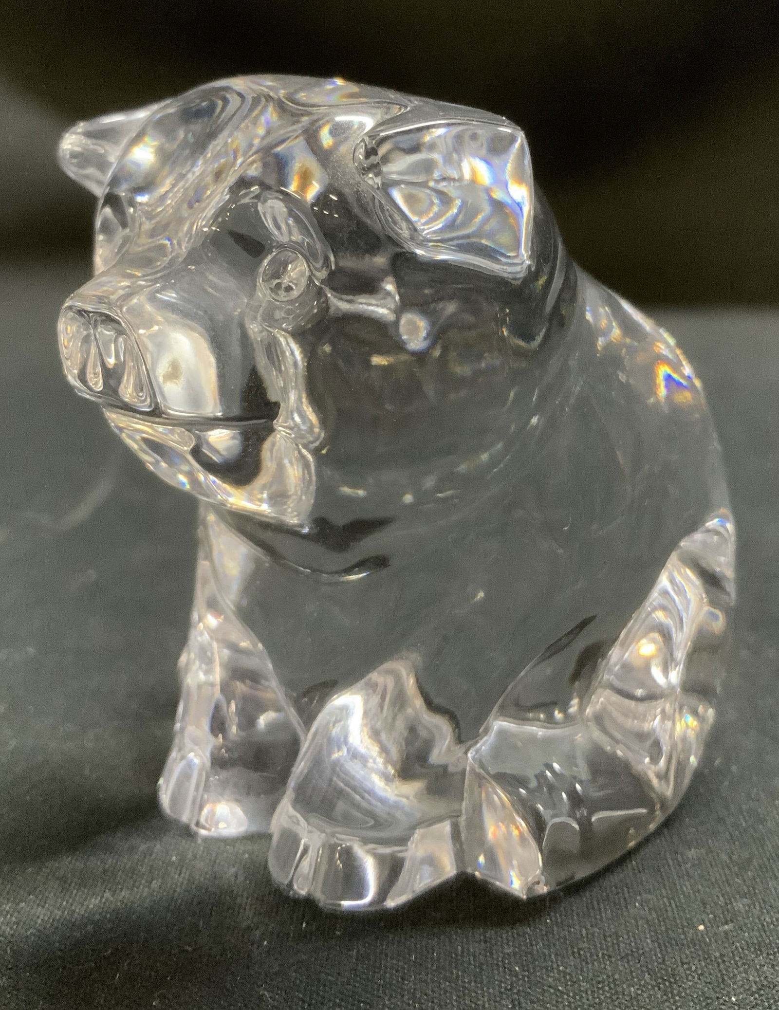Waterford Crystal Pig Figurine IRELAND (1 of 6)