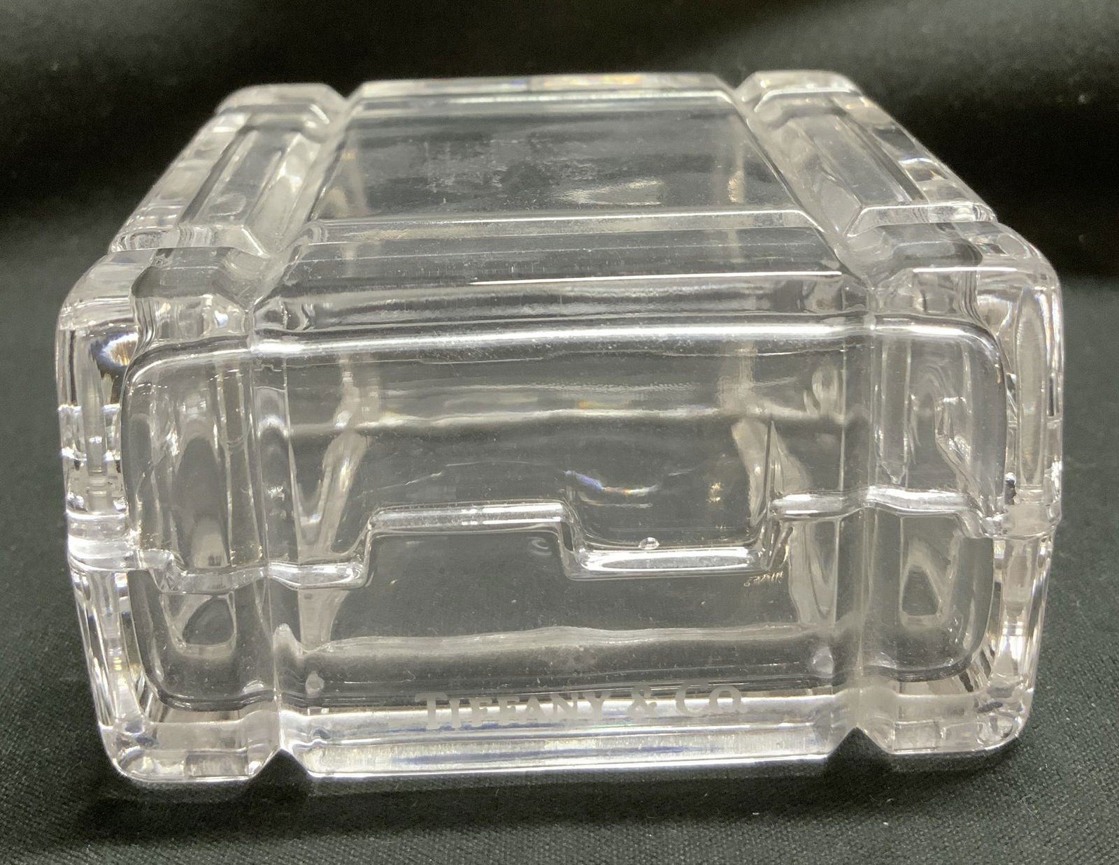 Tiffany & Co. Clear Crystal Trinket Box (1 of 7)