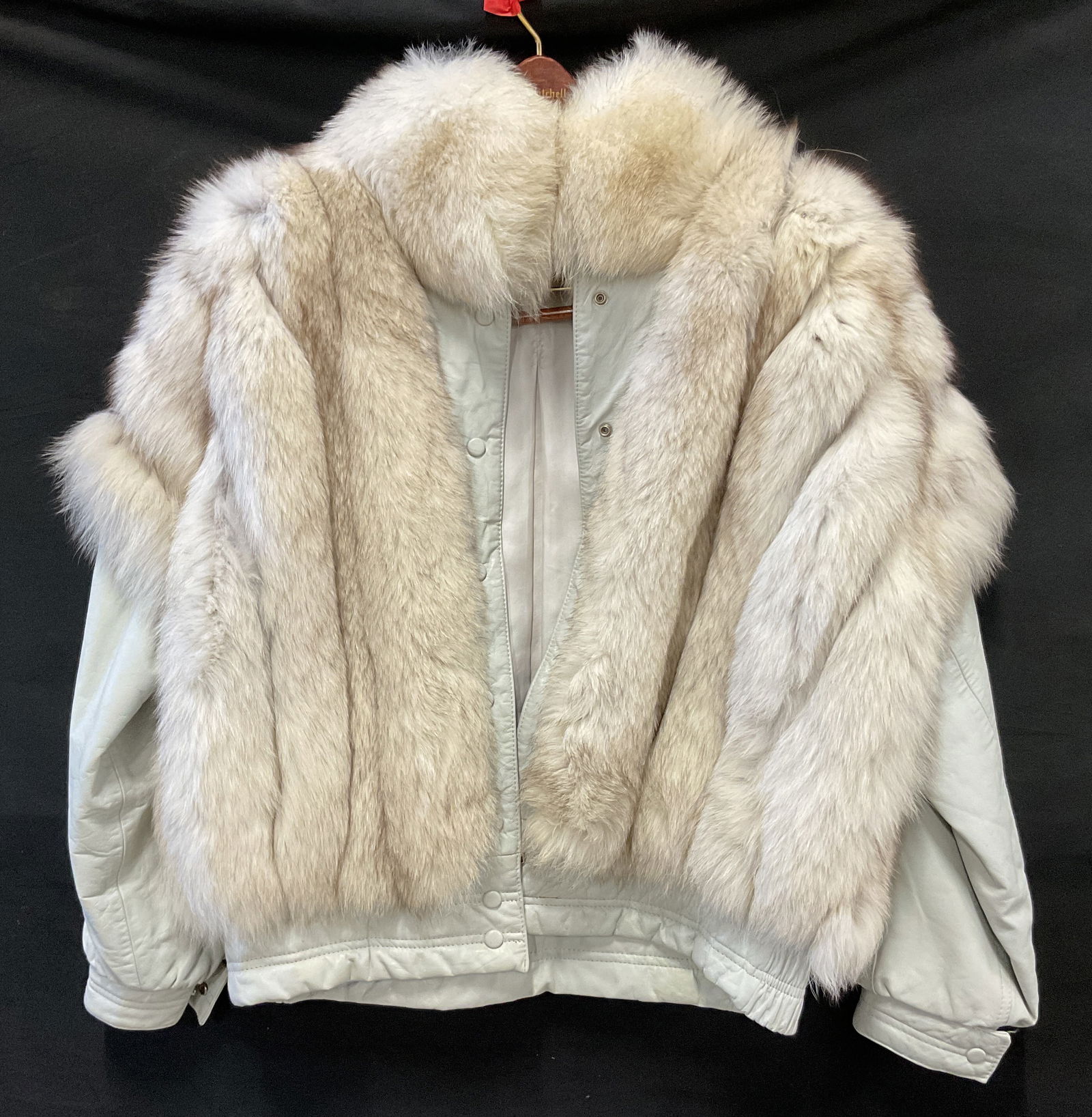 Saga Fox White Blue Fox Fur Jacket (1 of 13)