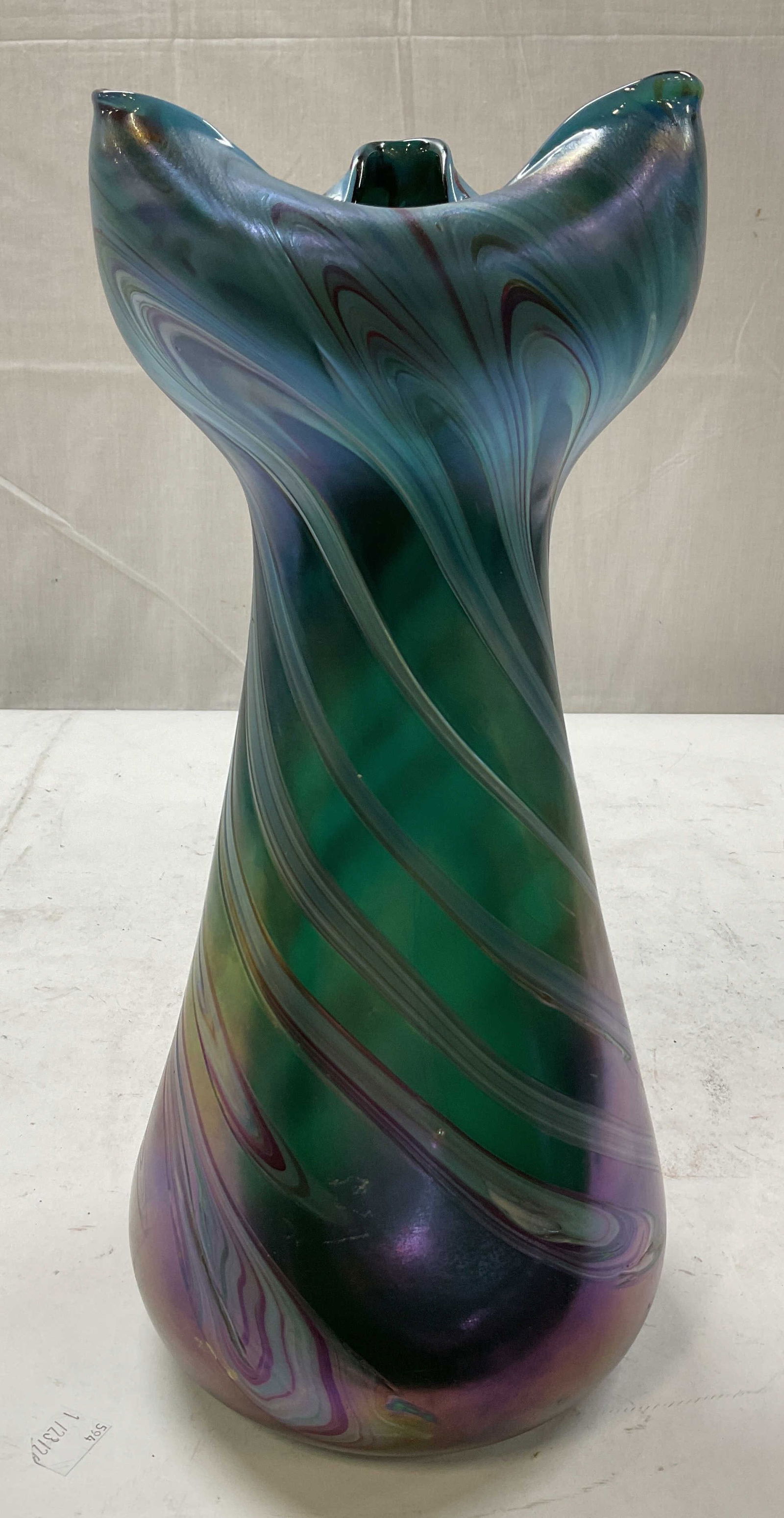 Art Nouveau Style Iridescent Art Glass Vase (1 of 12)