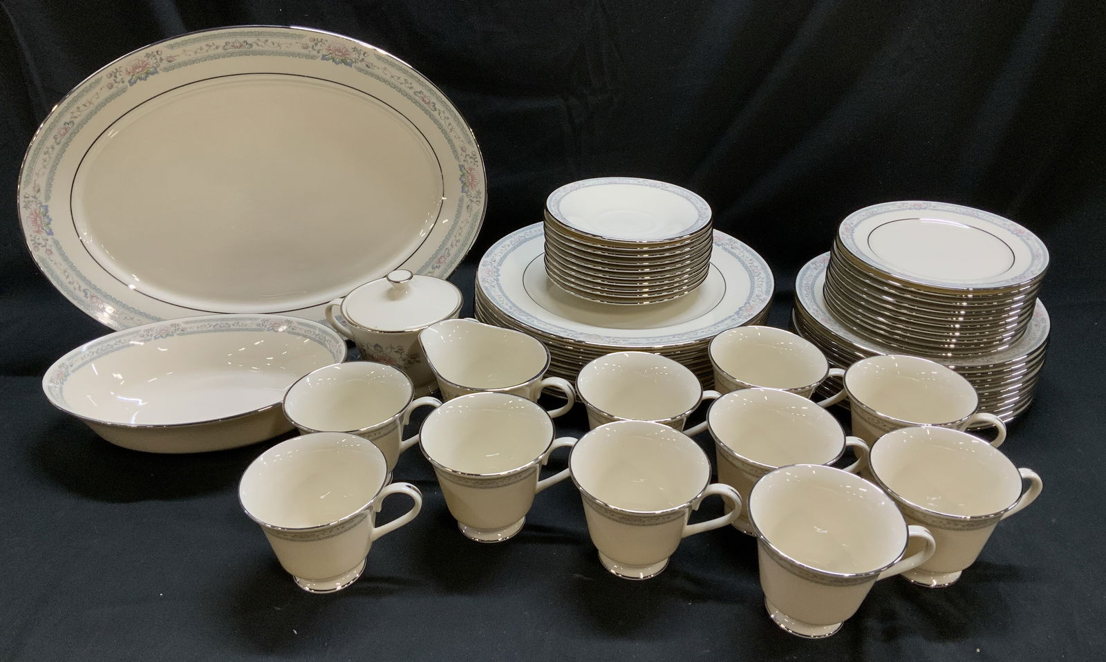 Set 54 Lenox Charleston Floral Porc Tableware USA (1 of 12)