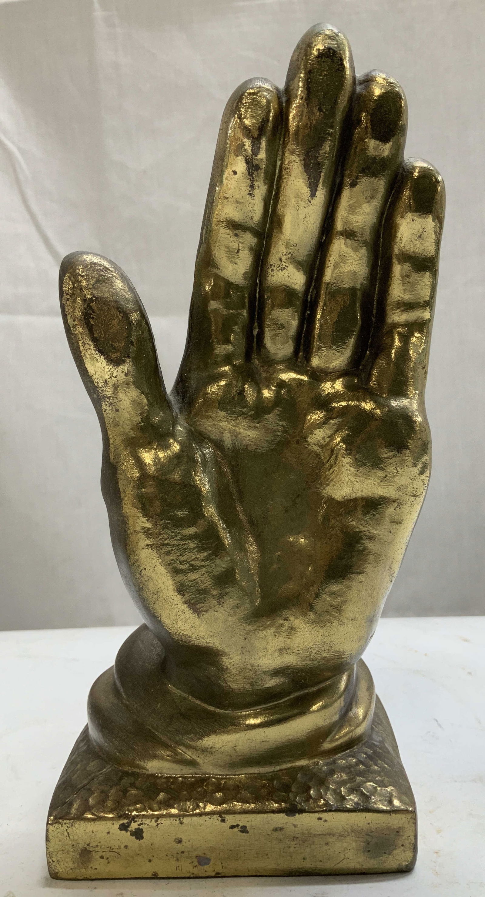 Vintage Gold Leaf Hand Sculpture 8.4in (1 of 6)