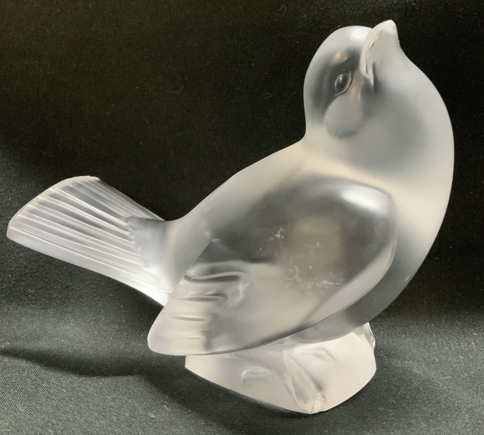 Lalique Sparrow Frosted Crystal Figurine FRANCE (1 of 6)