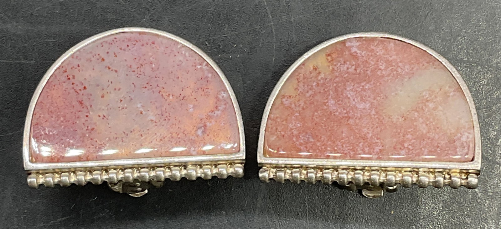 Vintage Sterling Silver Semiprecious Earrings (1 of 6)