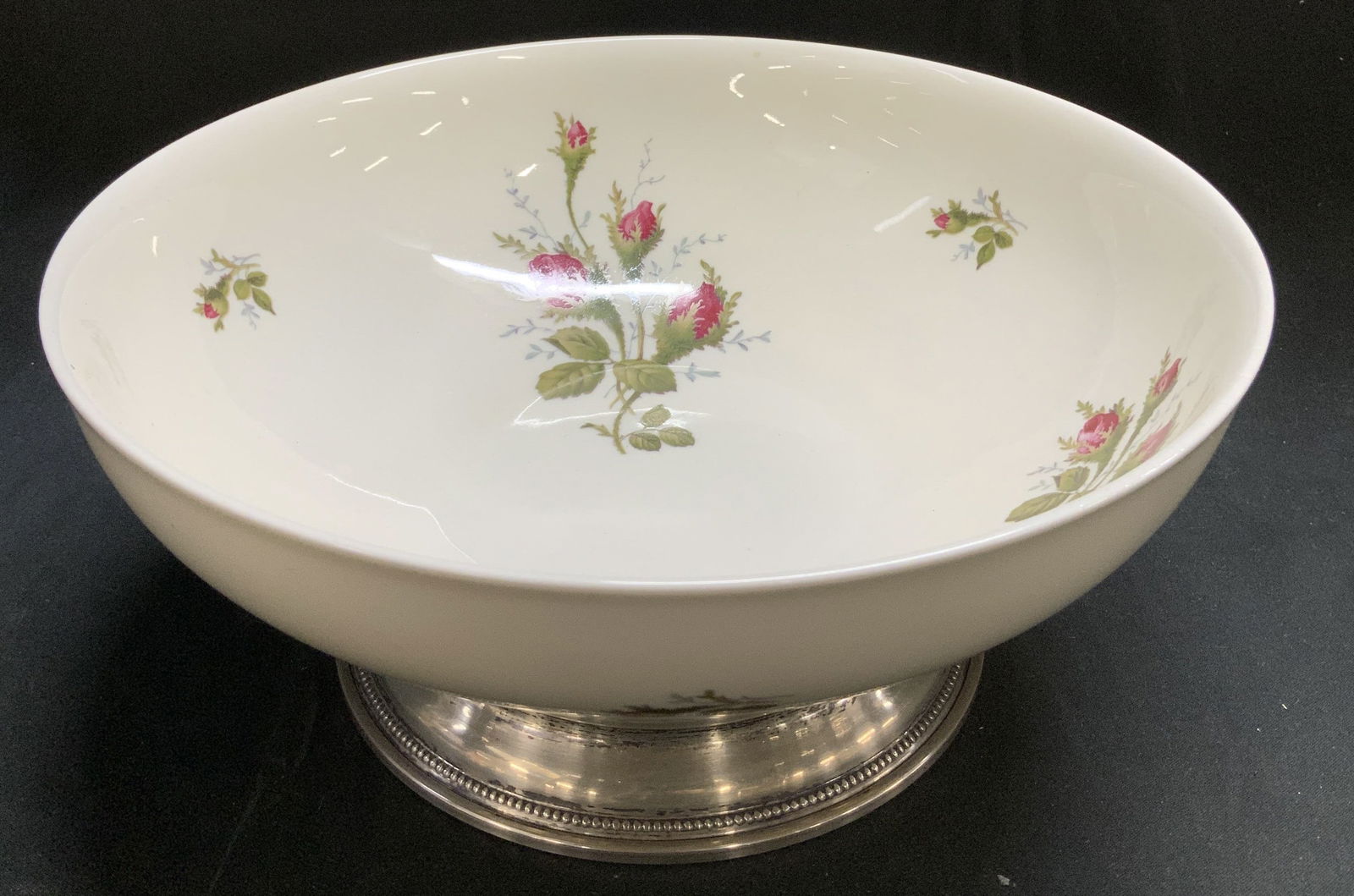 Rosenthal Aida Moss Rose Sterling Ftd Bwl GERMANY (1 of 6)