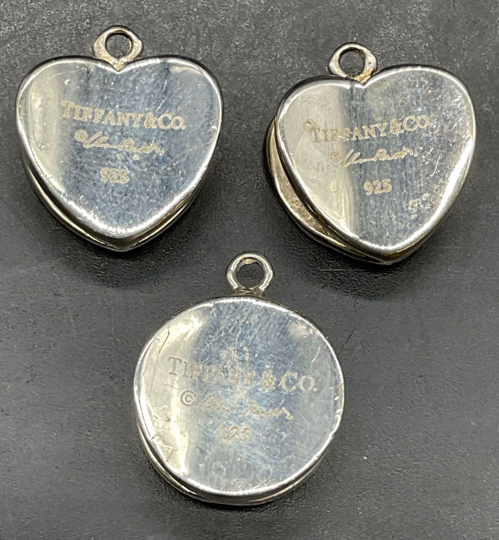 Lot 3 Tiffany Peretti Sterling Silver Pendants (1 of 6)