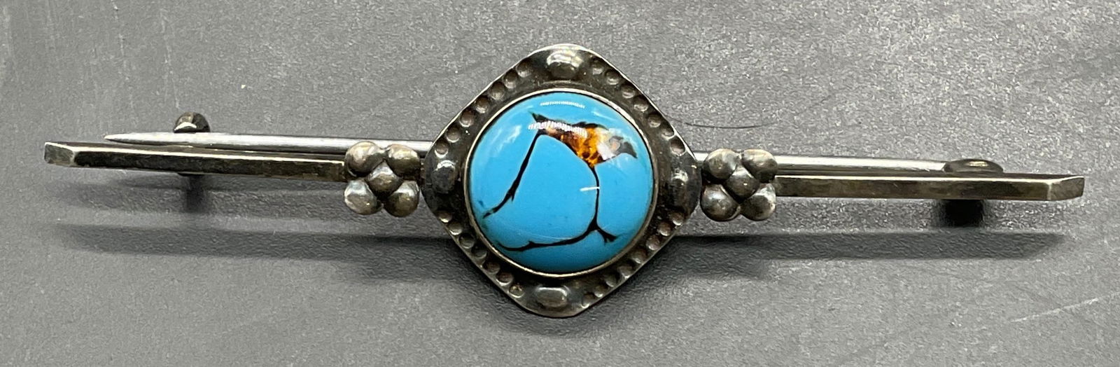 Vintage Sterling Silver Glass Bird brooch (1 of 7)