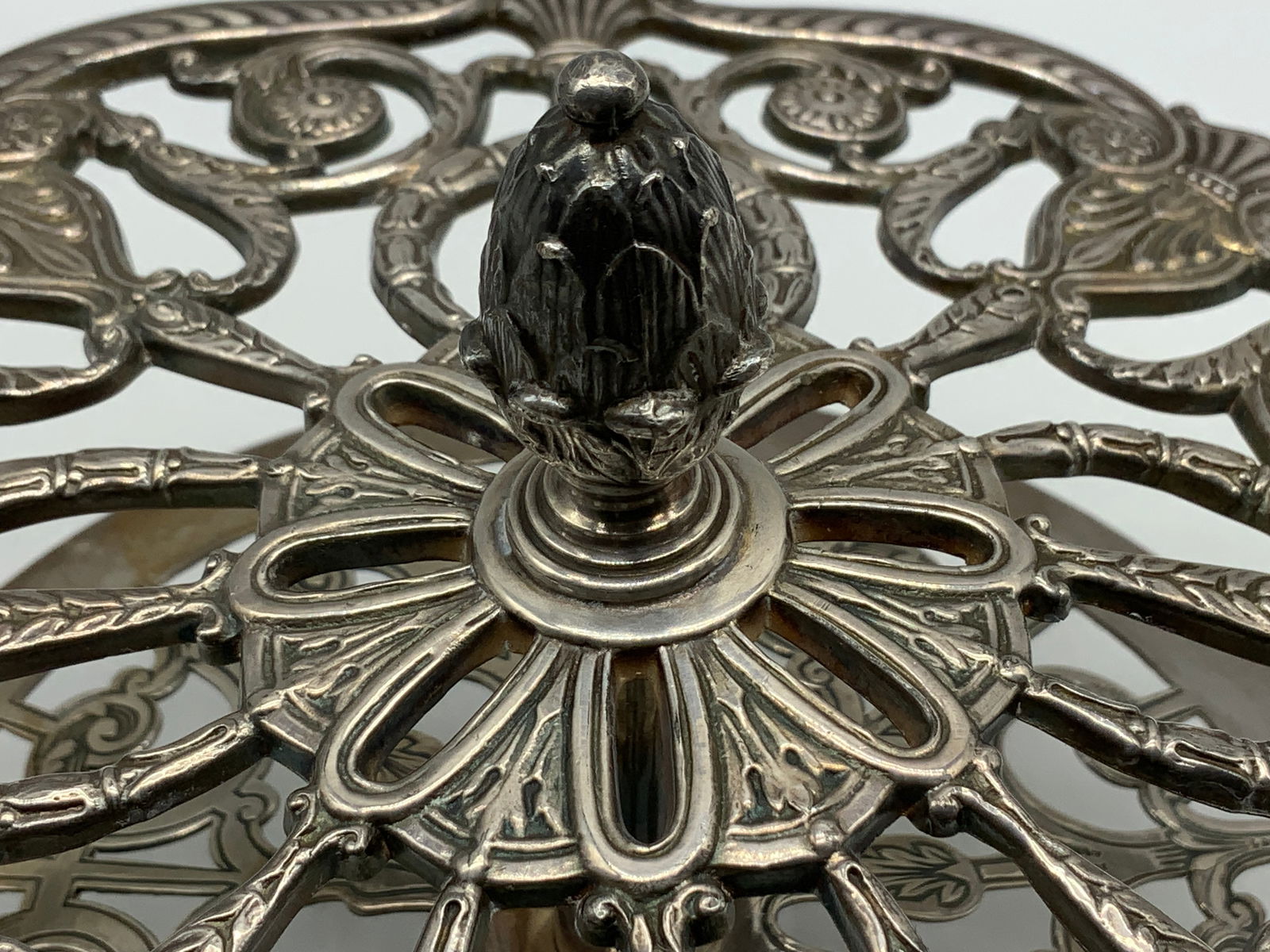 Vtg Gorham Silver Plated 2 Pc Serving Stand - 3