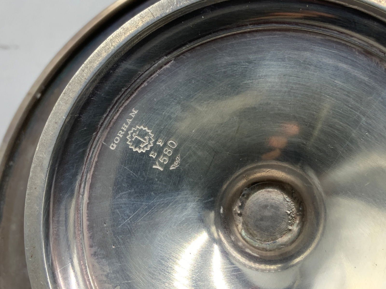 Vtg Gorham Silver Plated 2 Pc Serving Stand - 7