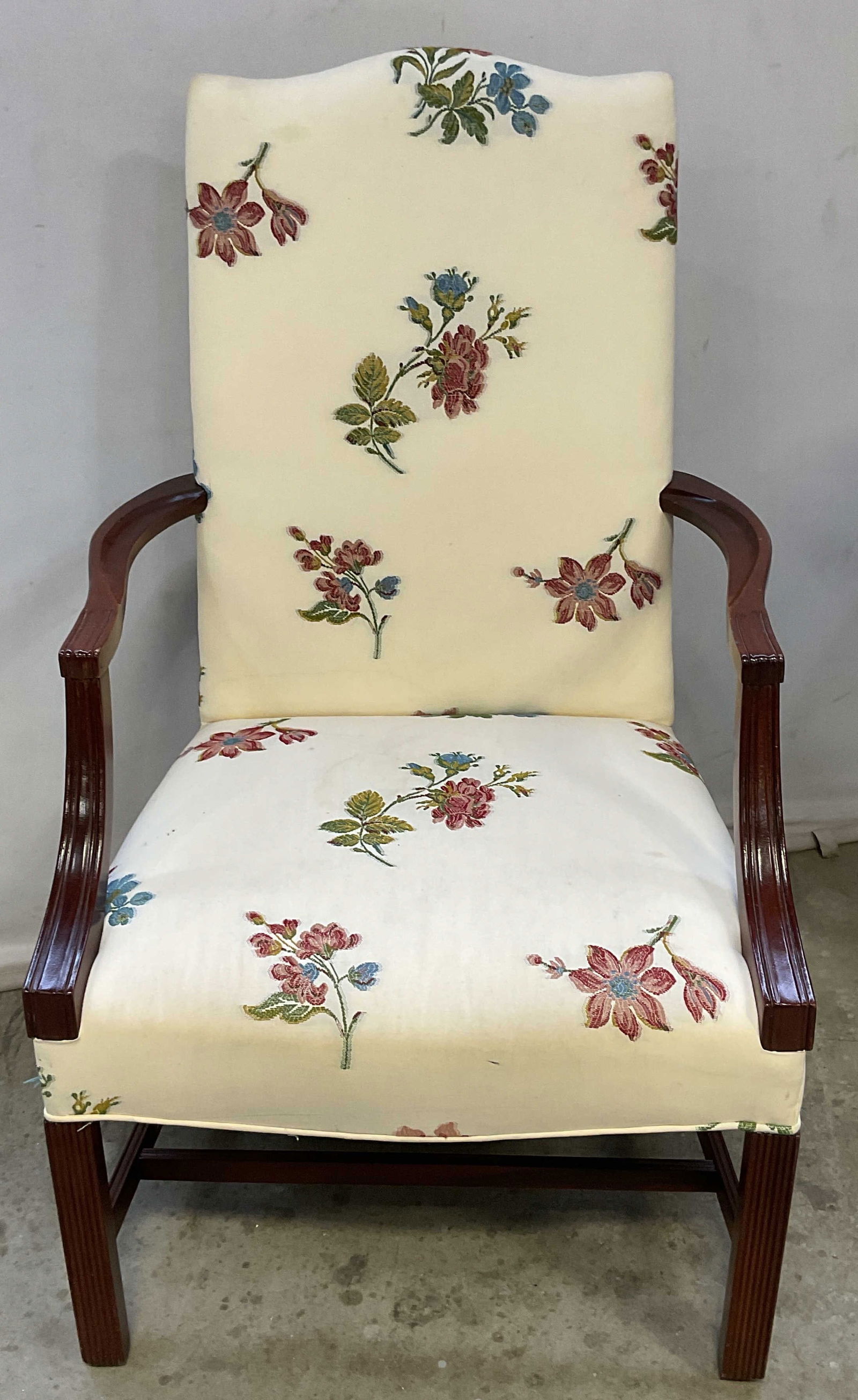 Mahogany Federal Martha Washington Armchair (1 of 6)