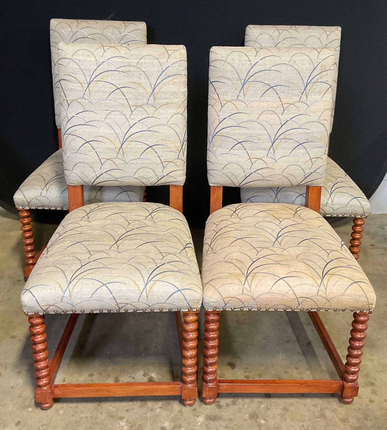 Set 4 Archive Home Barley Twist Dining Chairs (1 of 7)