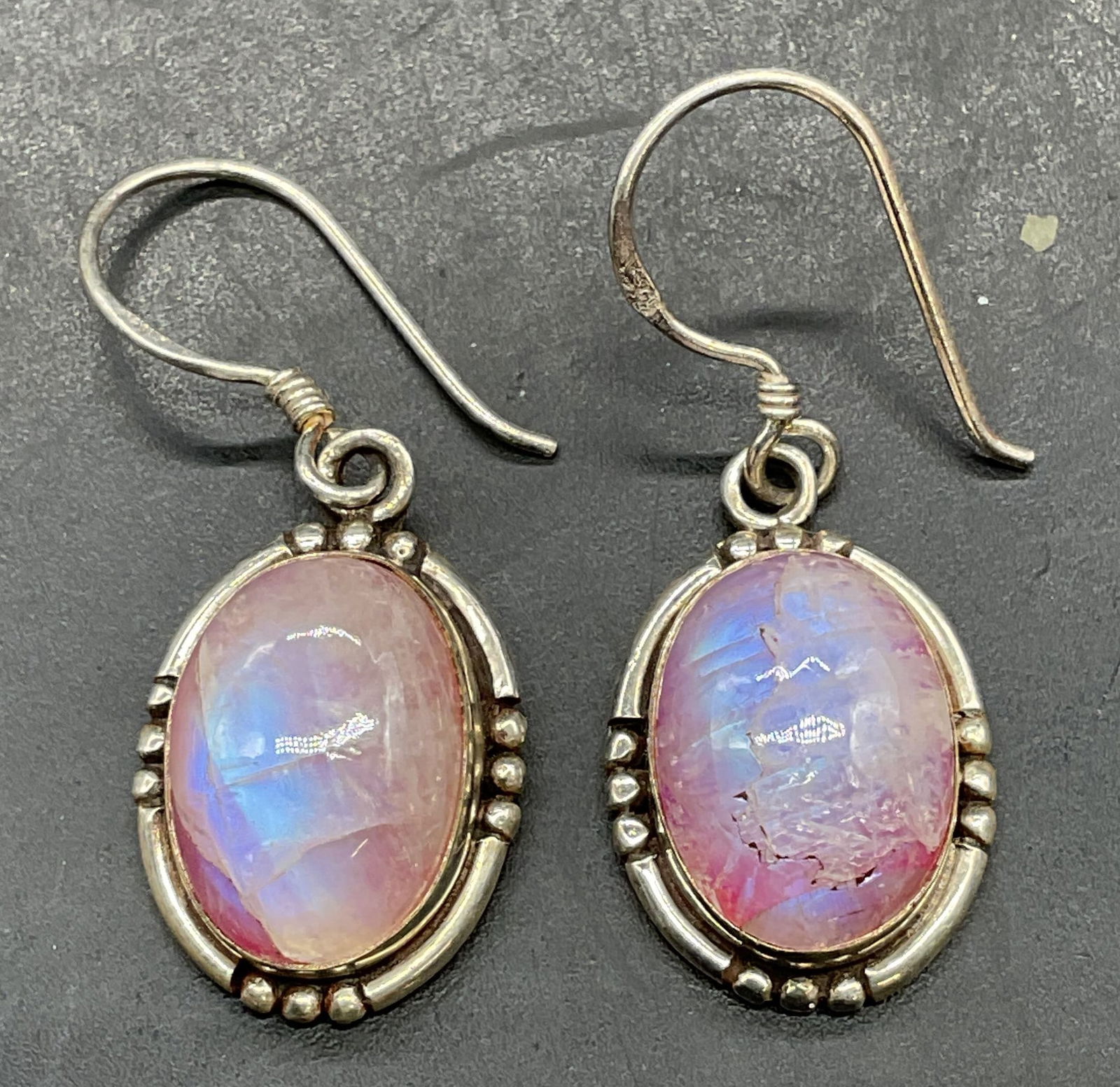 Sterling Silver Pink Semiprecious Earrings (1 of 6)