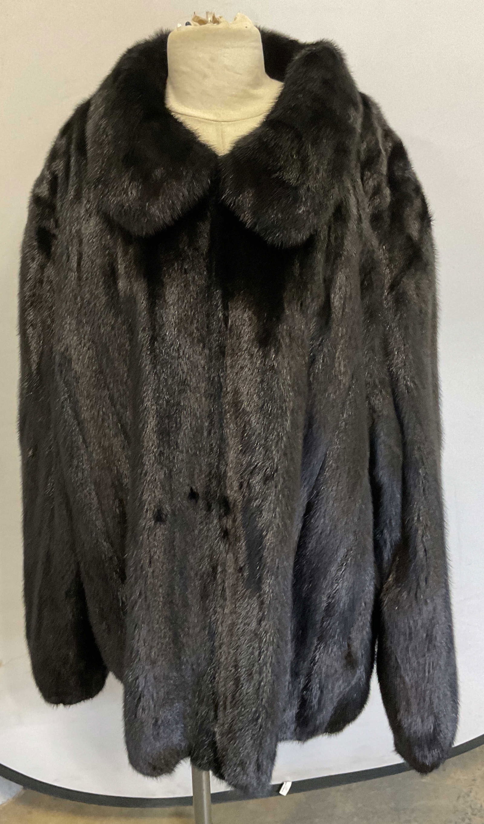Furs Distinction Black Mink Fur Coat (1 of 7)