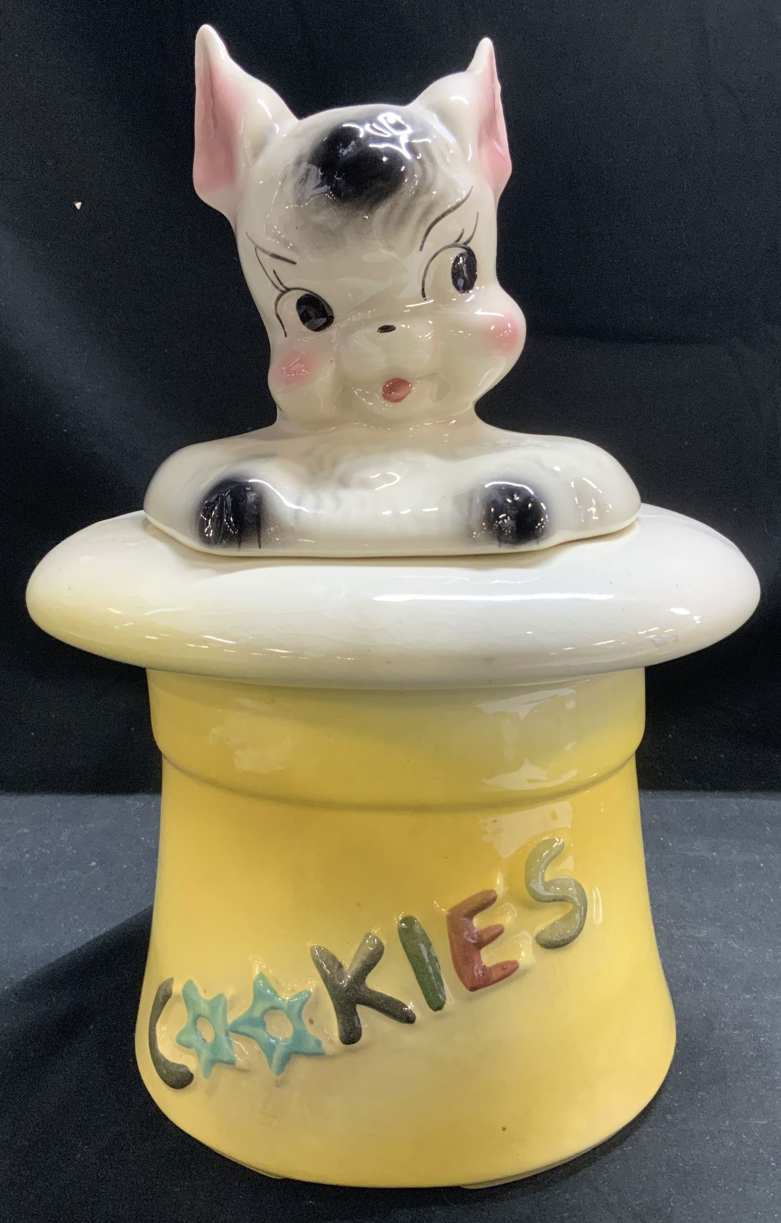 C.1950s American Bisque Magic Bunny Cookie Jar (1 of 7)