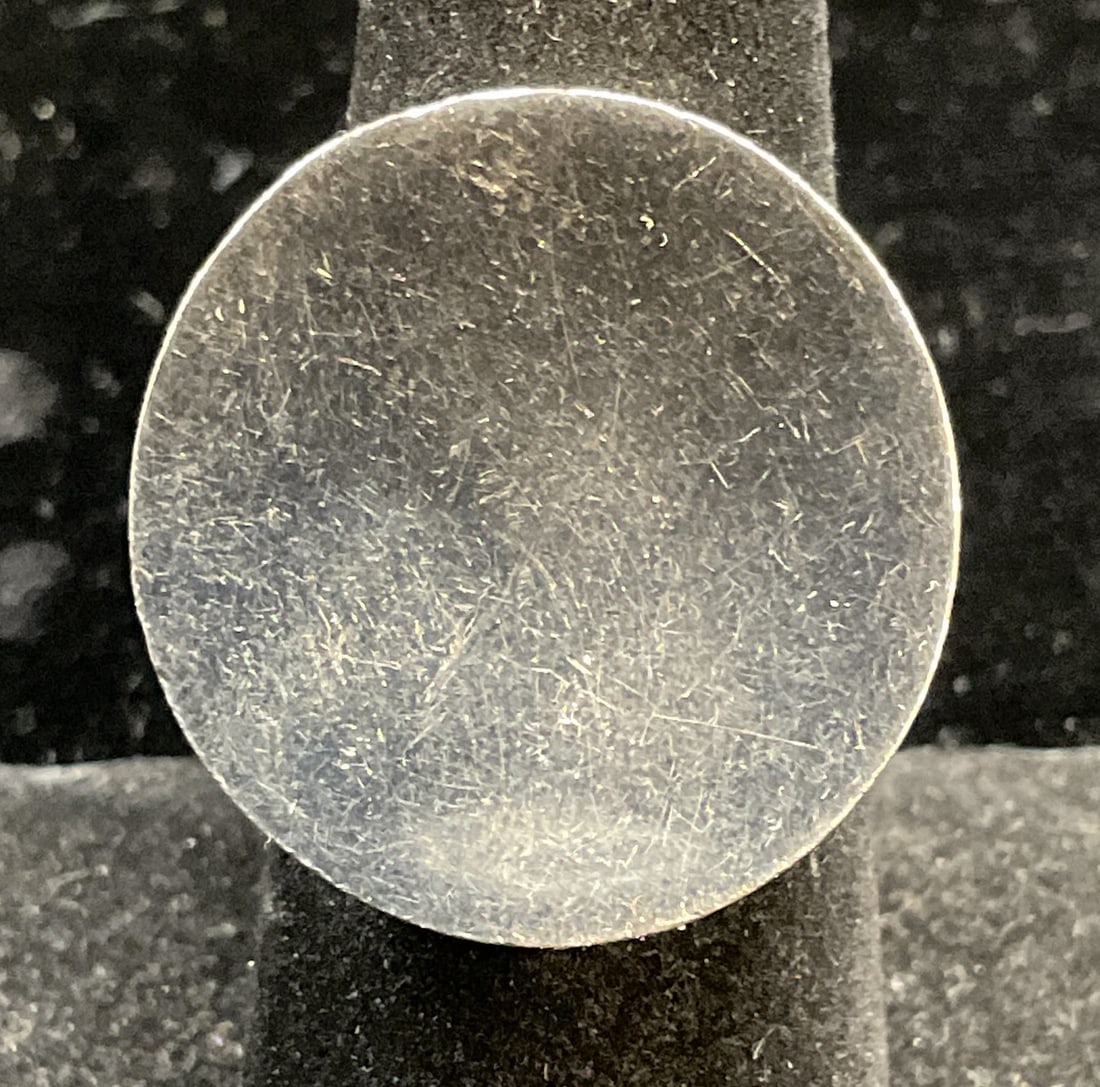 Sterling Silver Modernist Signet Ring (1 of 6)