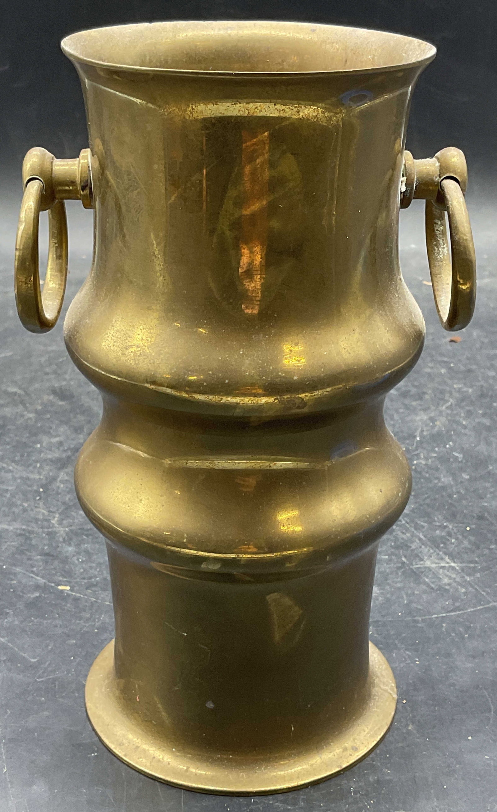 Shabbiria Arts Brass Handled Vase, India (1 of 6)