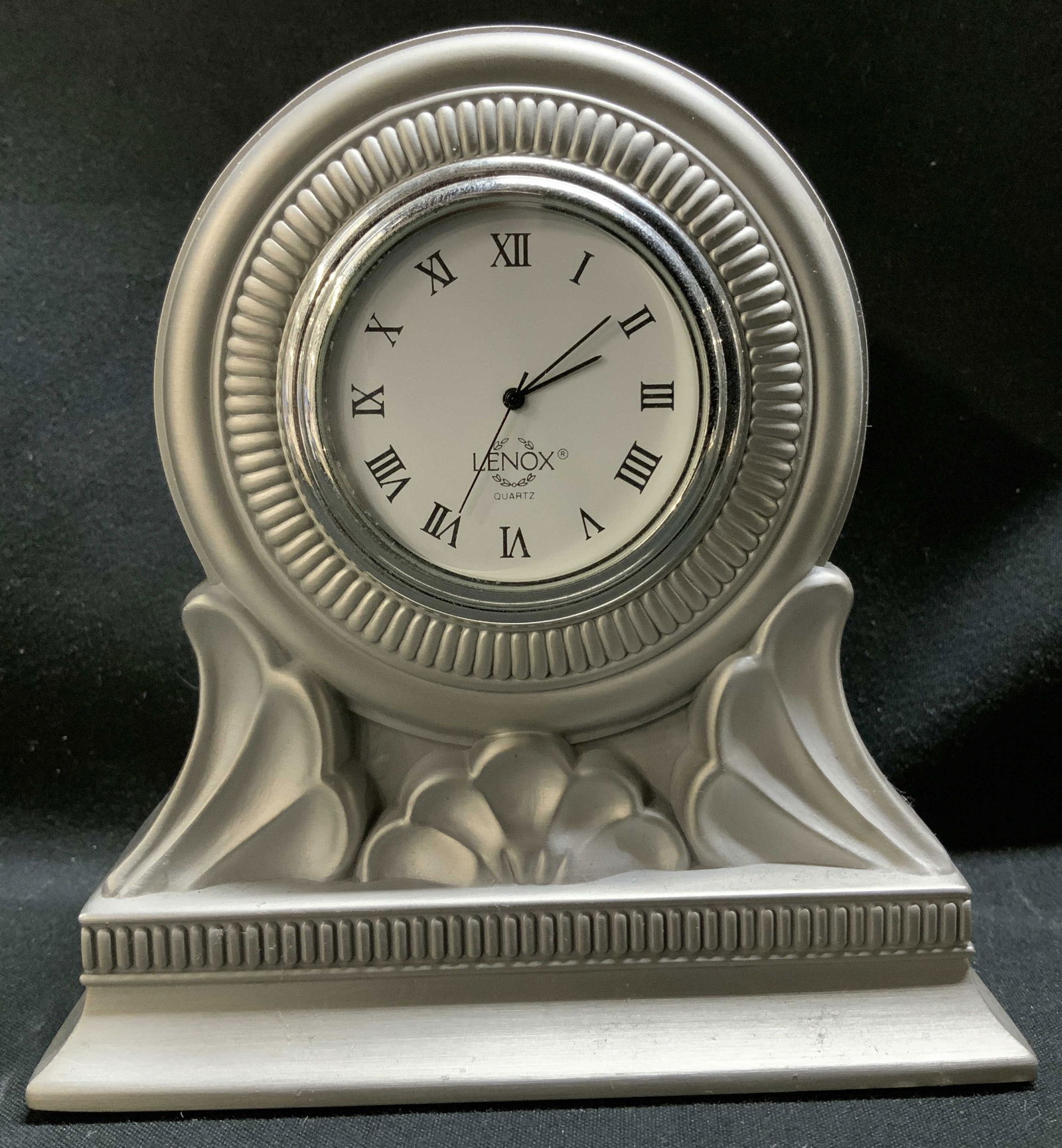 Lenox Classic Silver Toned Quartz Desk Clock (1 of 6)
