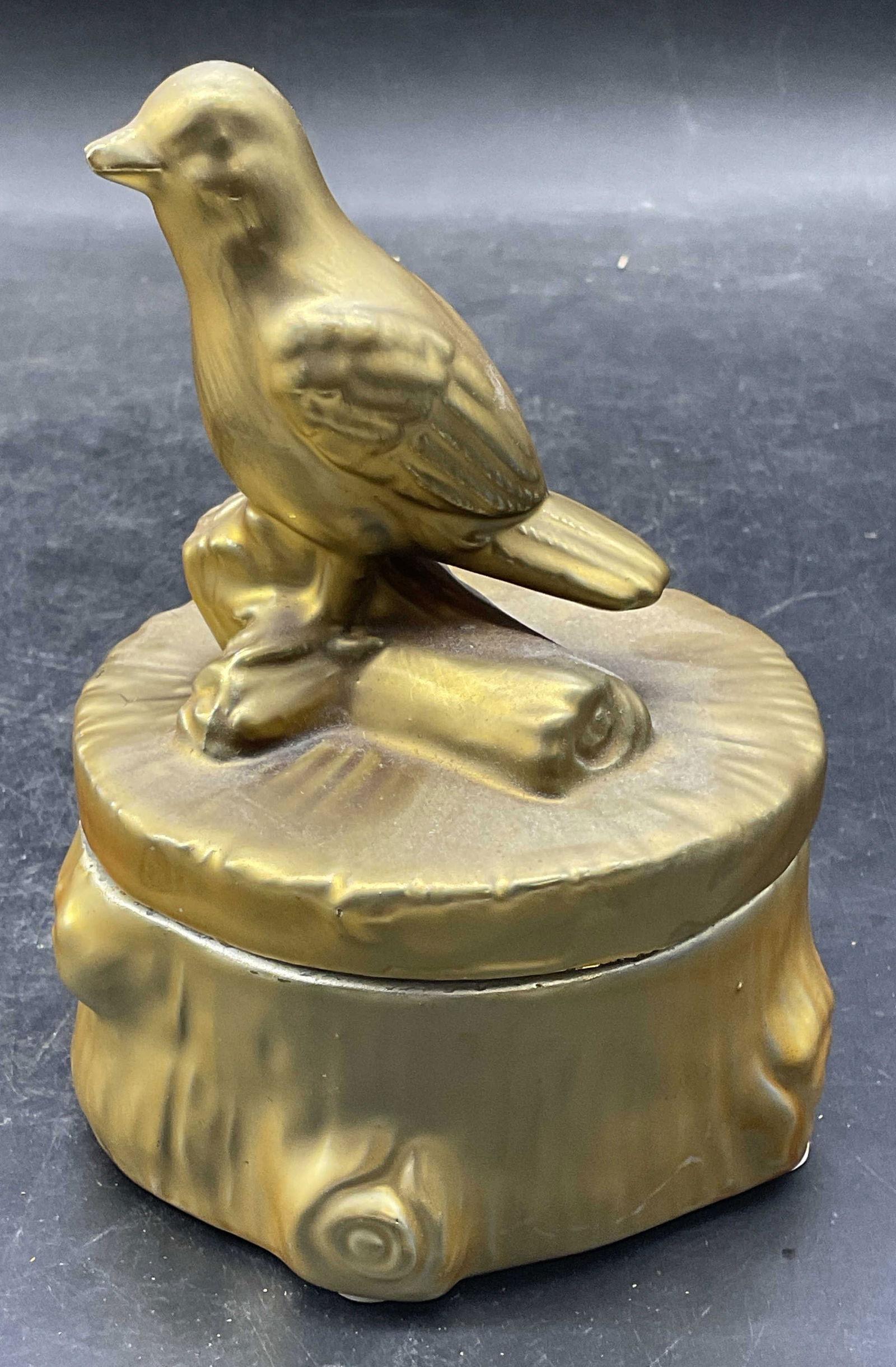 Gilt Ceramic Bird Trinket Box (1 of 6)