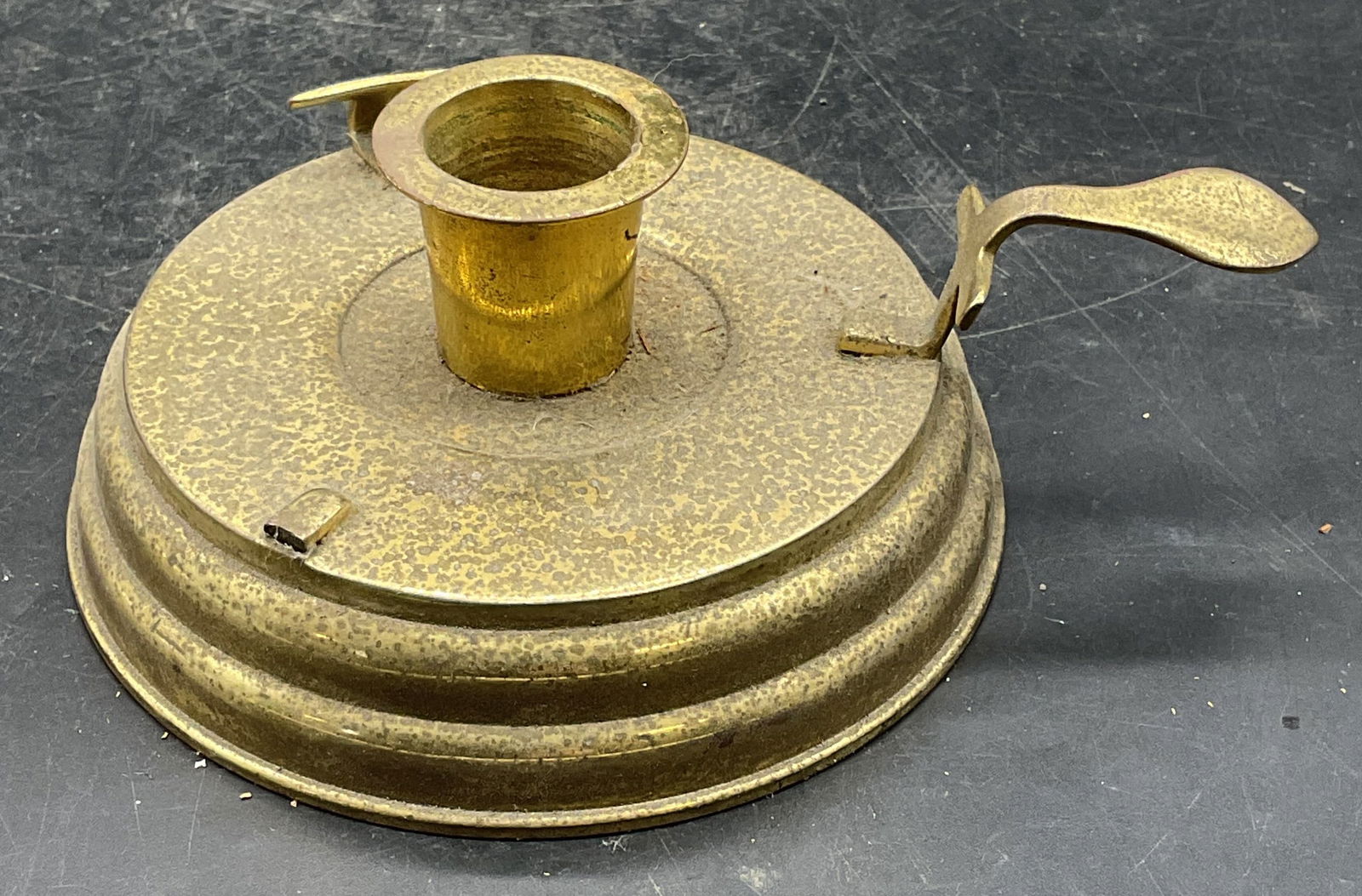 Vintage Brass Chamber Stick Candleholder (1 of 6)