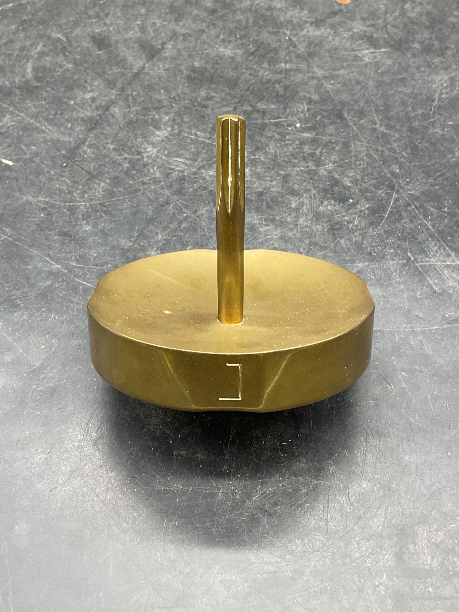 Vintage Solid Brass Dreidel - 2