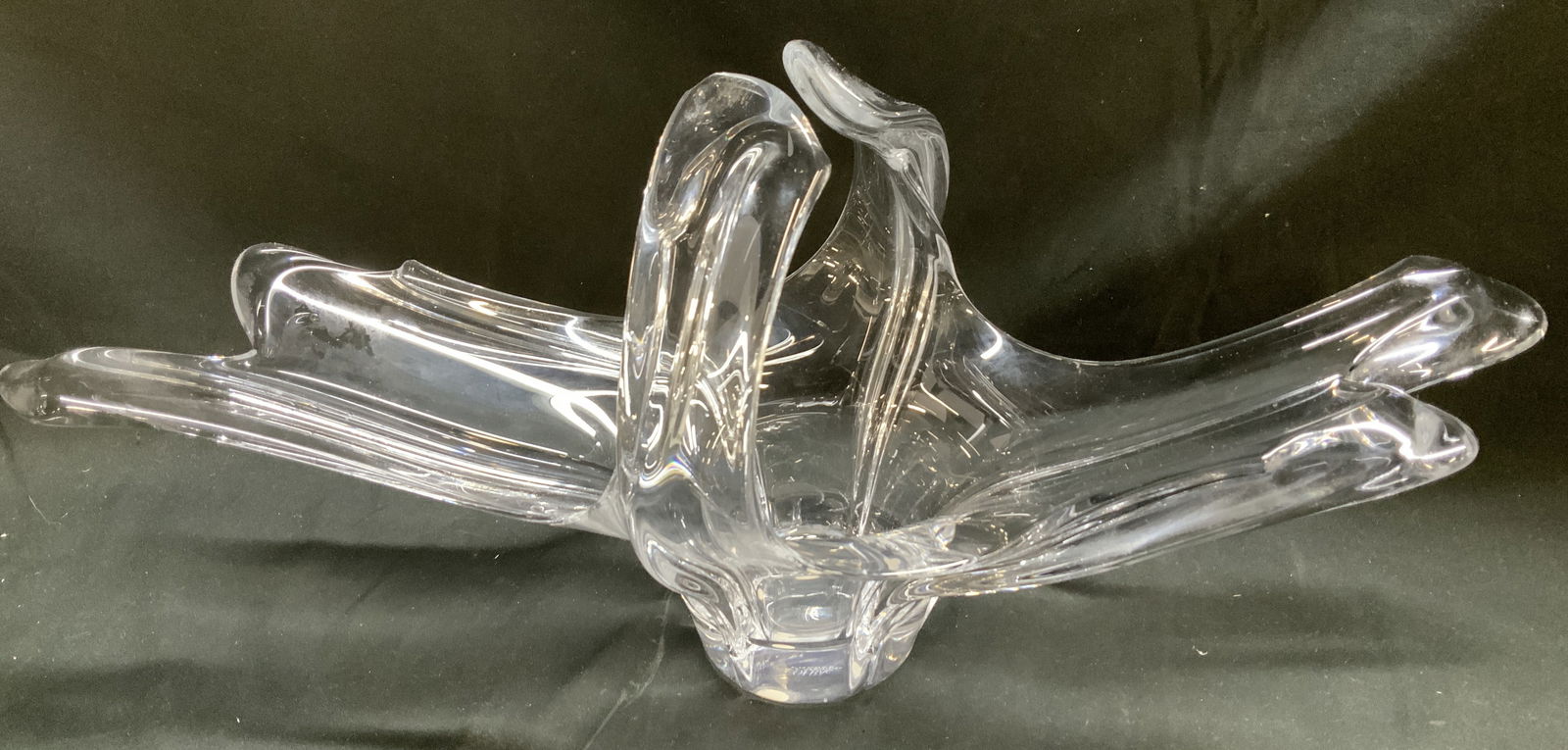 Cofrac ArtVerrier Freefrm Crystal Cntrpiece FRANCE (1 of 6)