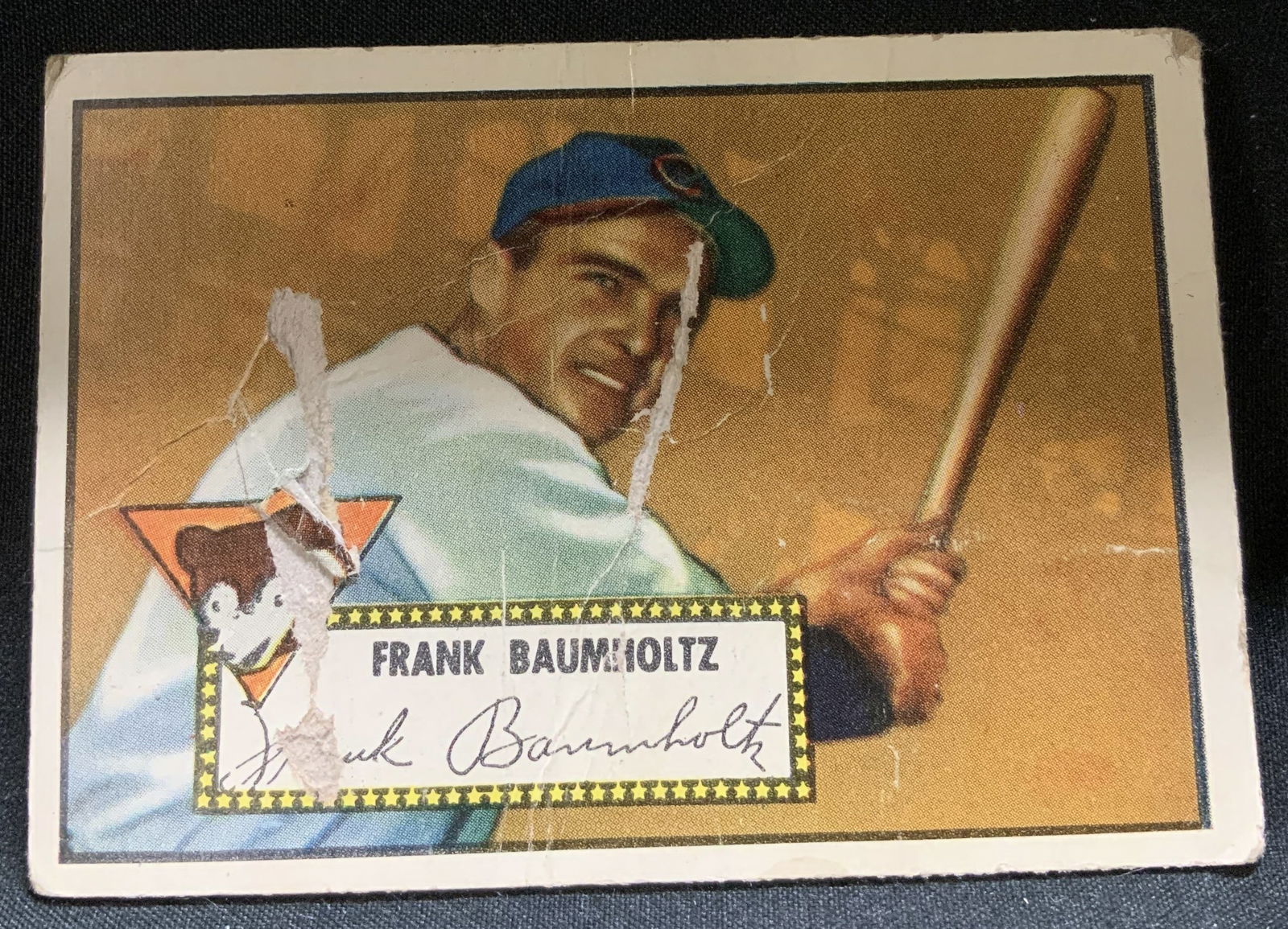 1952 TOPPS #225 Frank Baumholtz Baseball Crd (1 of 6)