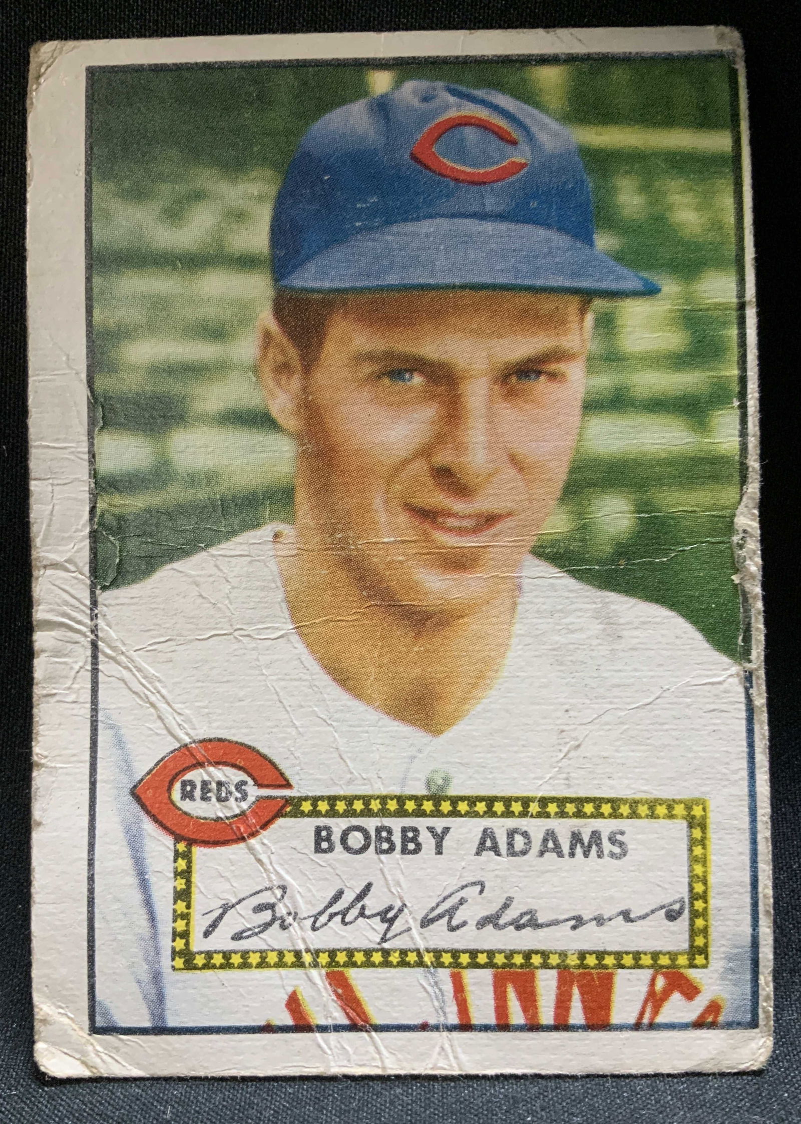 1952 TOPPS #249 Bobby Adams Reds Baseball Crd (1 of 6)