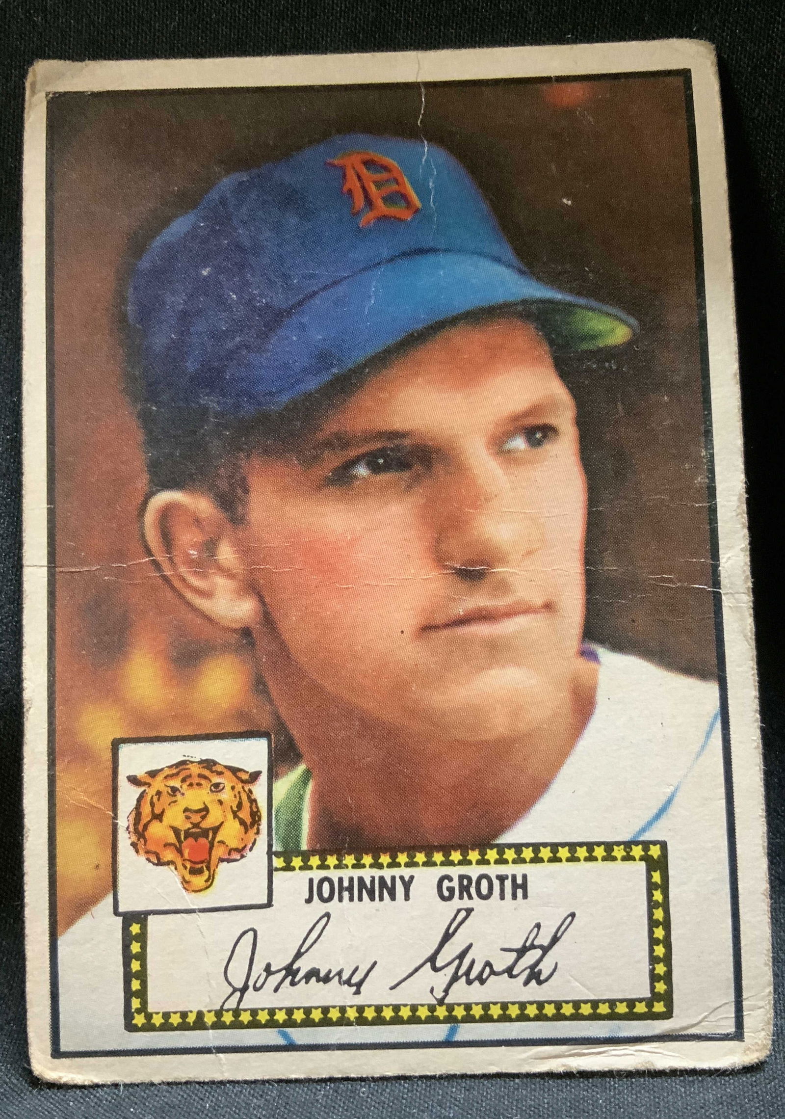 1952 TOPPS #25 Johnny Groth Tigers Baseball Crd (1 of 6)