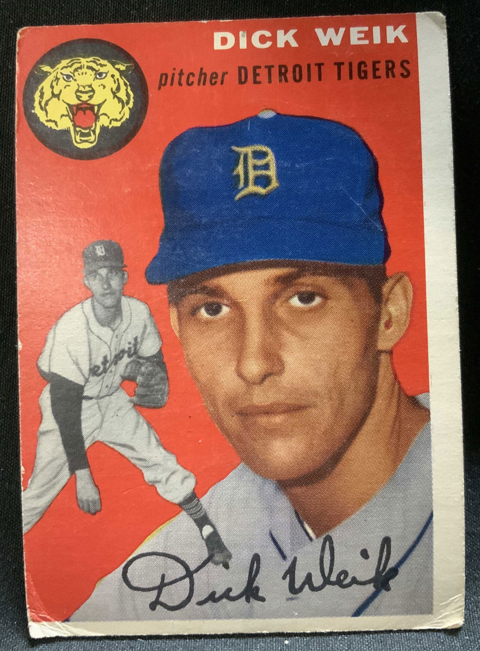 1952 TOPPS #224 Dick Weik Tigers Baseball Crd (1 of 6)