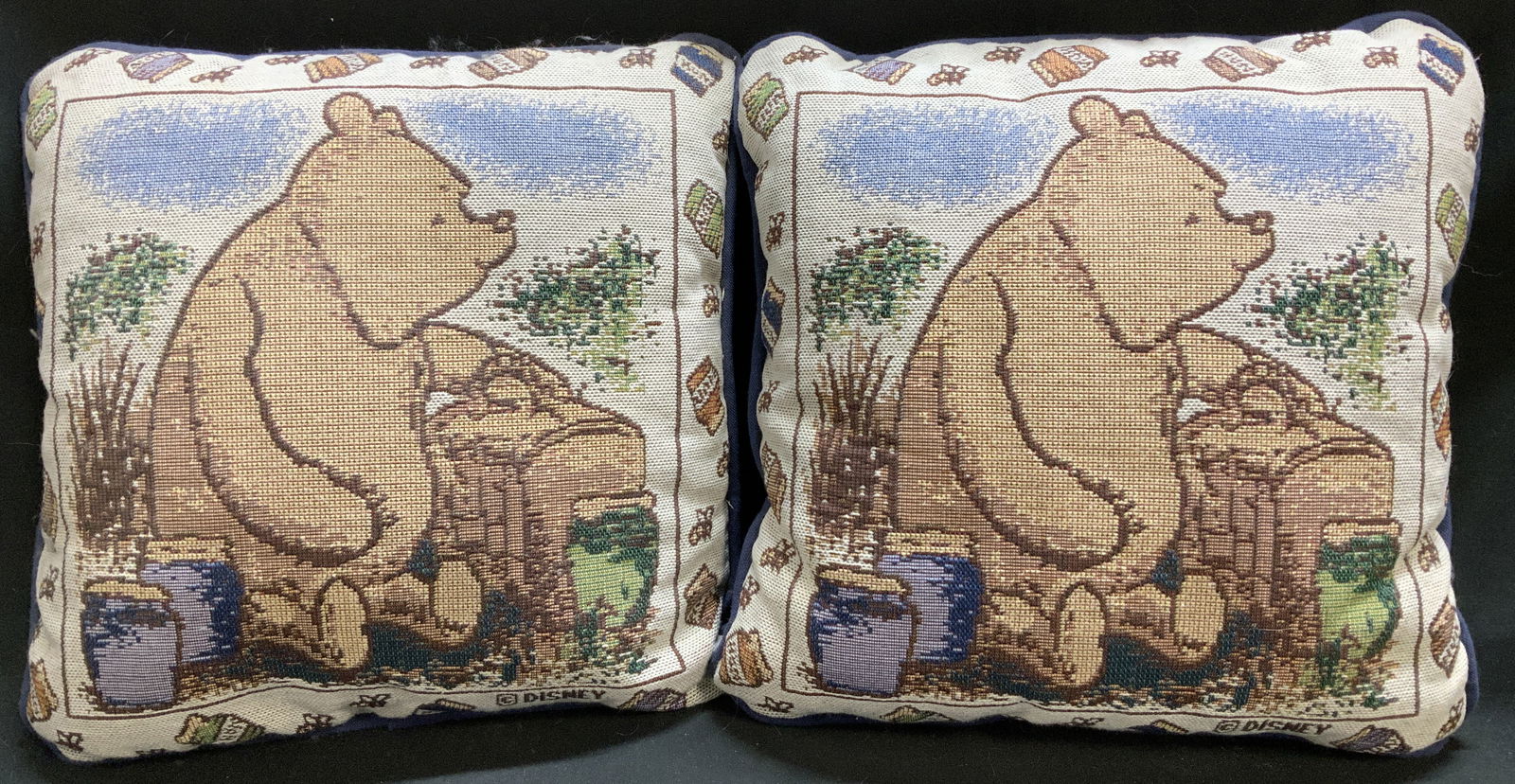 Pair Disney Winnie the Pooh Tapestry Pillows MEX (1 of 6)