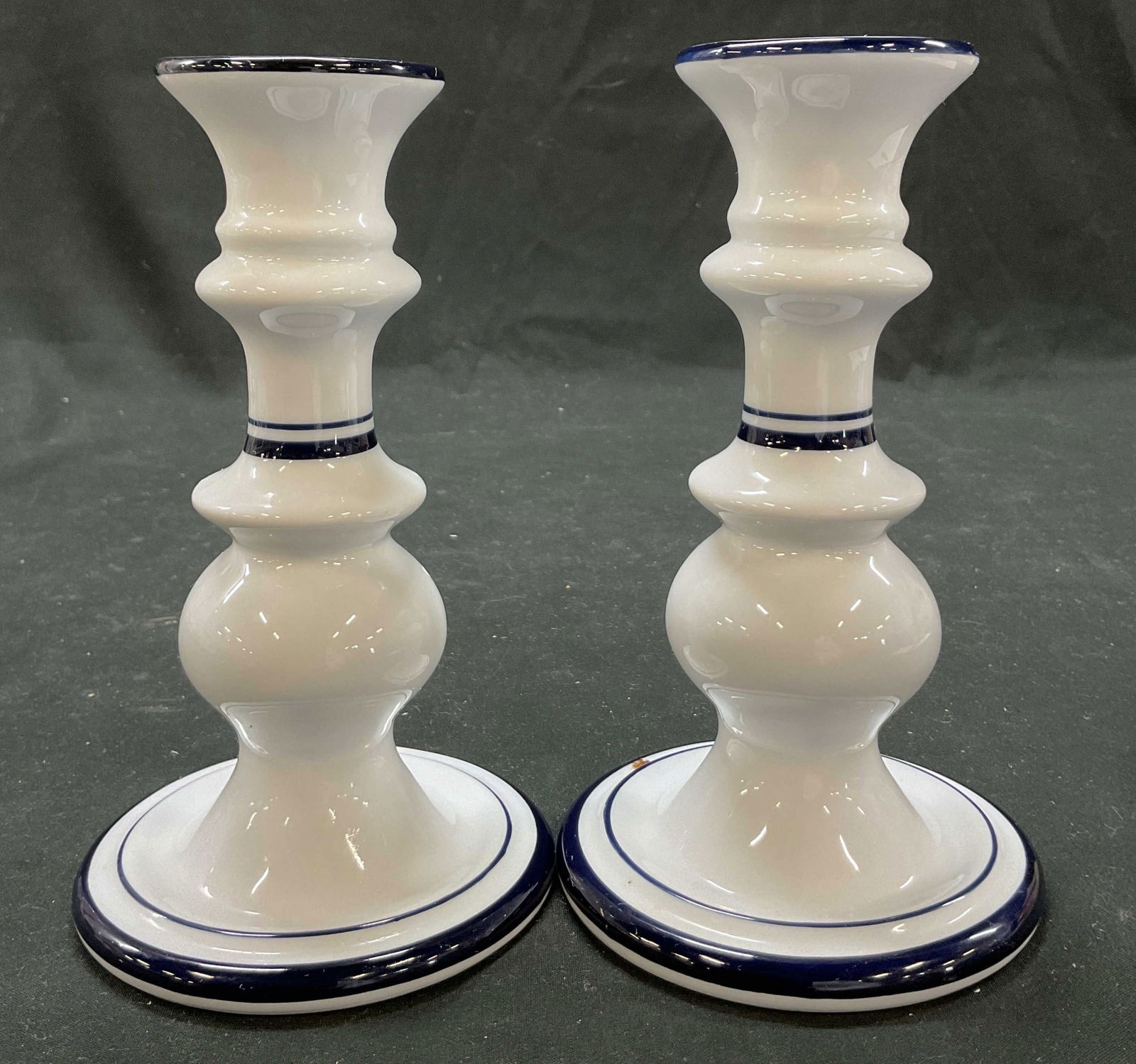 Pair Dansk Porcelain Candlesticks Portugal NWT (1 of 9)