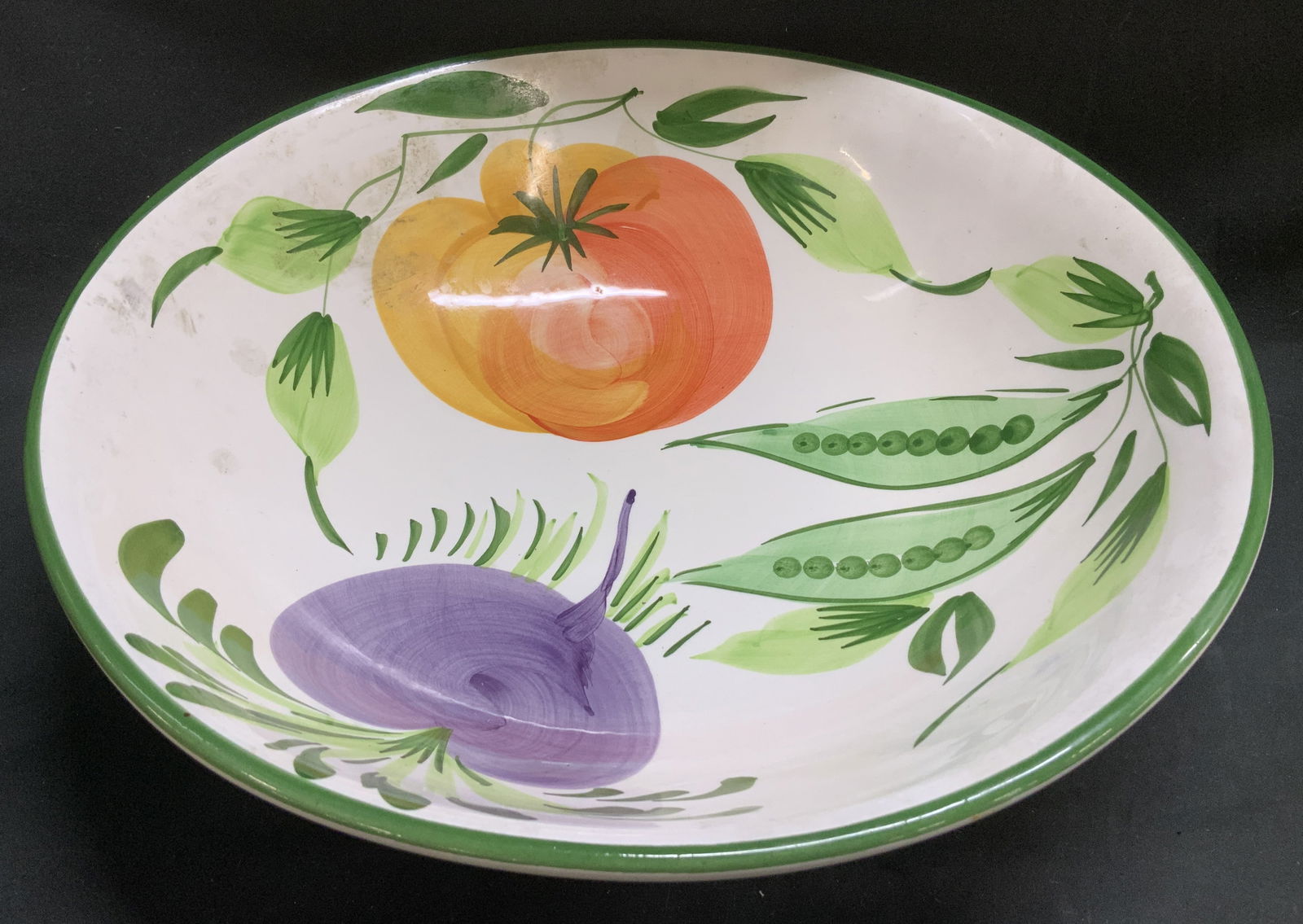 Pizzato Hand Painted Vegt Motif Large Srving Bowl (1 of 7)