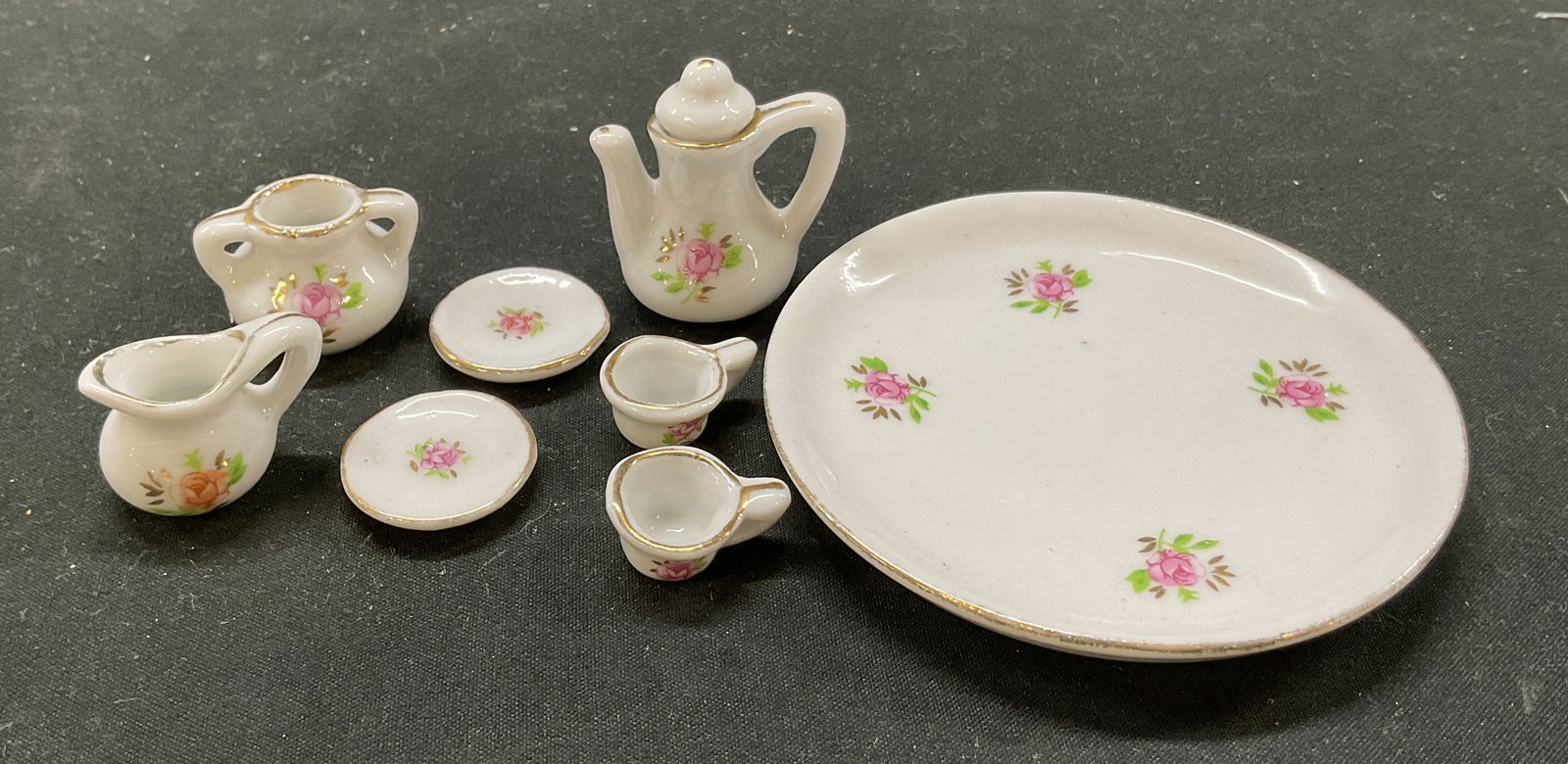 Lot 9 Miniature Porcelain Tableware Pieces (1 of 6)