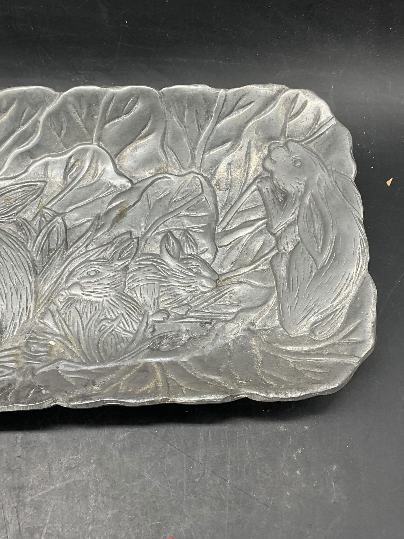 Pewter Rabbit Serving Tray - 3