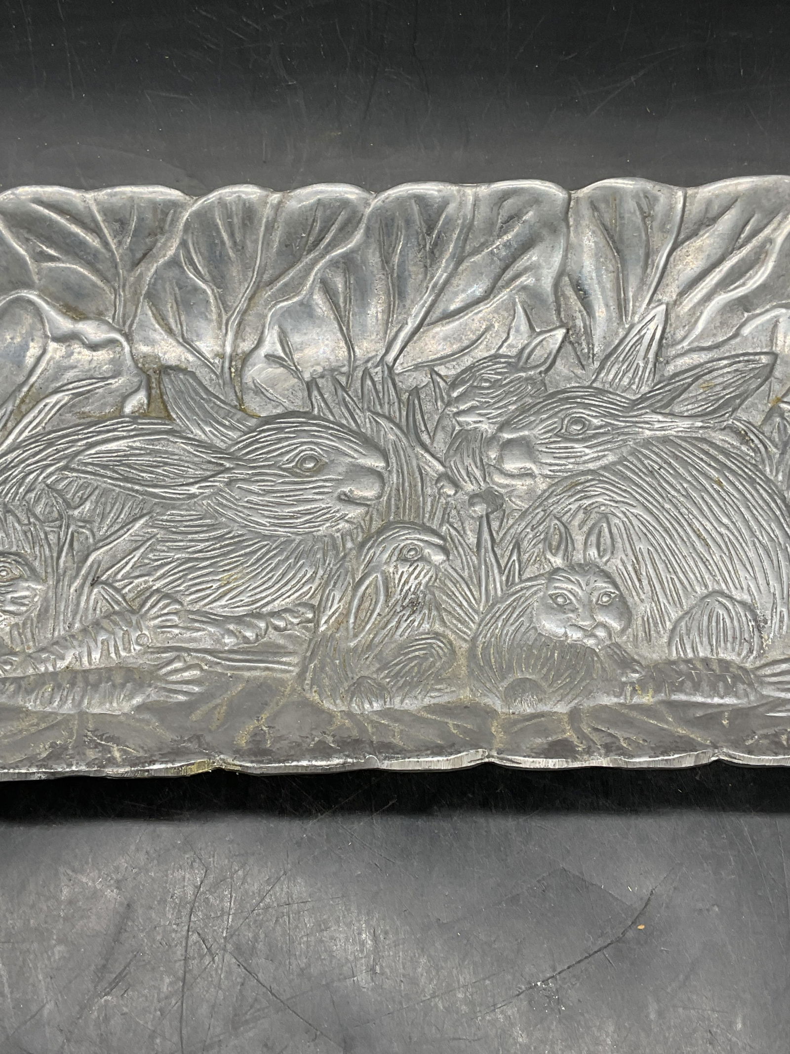 Pewter Rabbit Serving Tray - 4