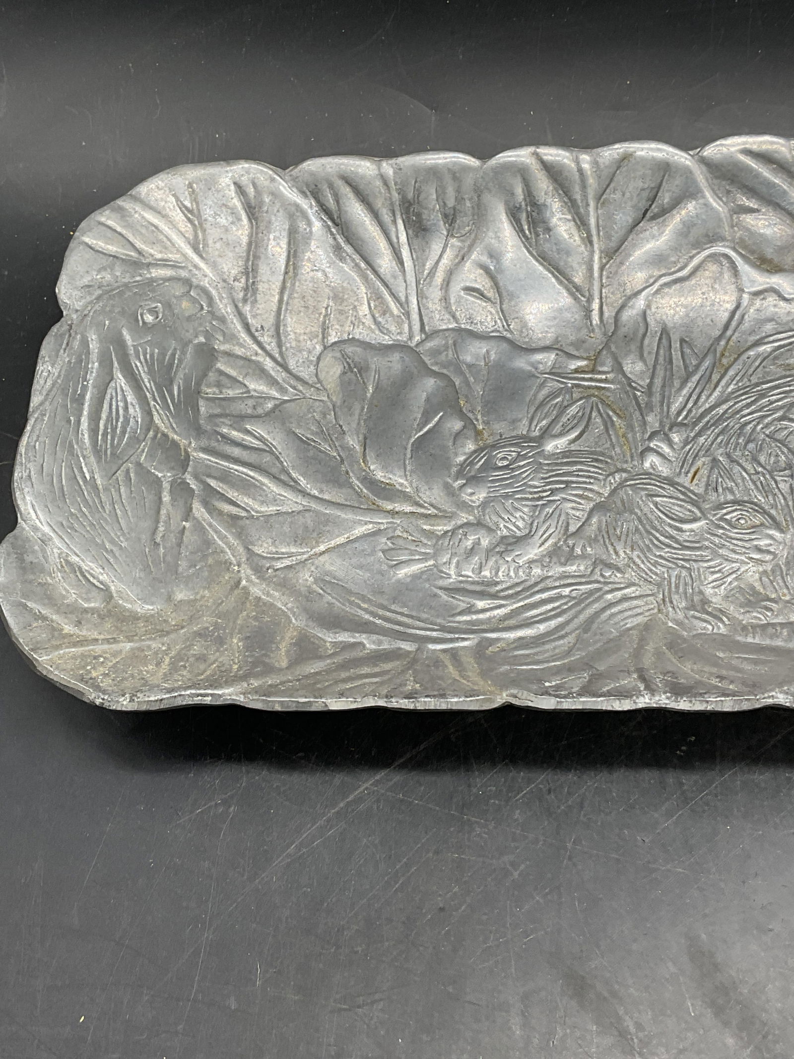 Pewter Rabbit Serving Tray - 5