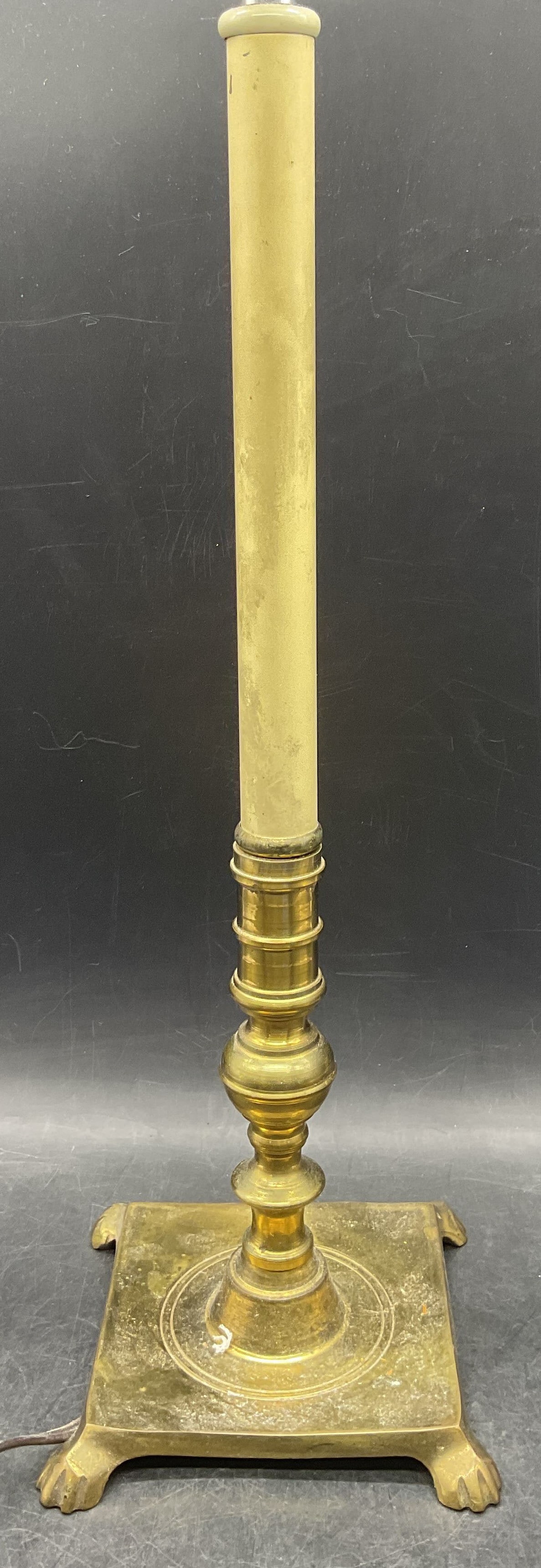 Vintage Brass Candlestick Table Lamp (1 of 7)