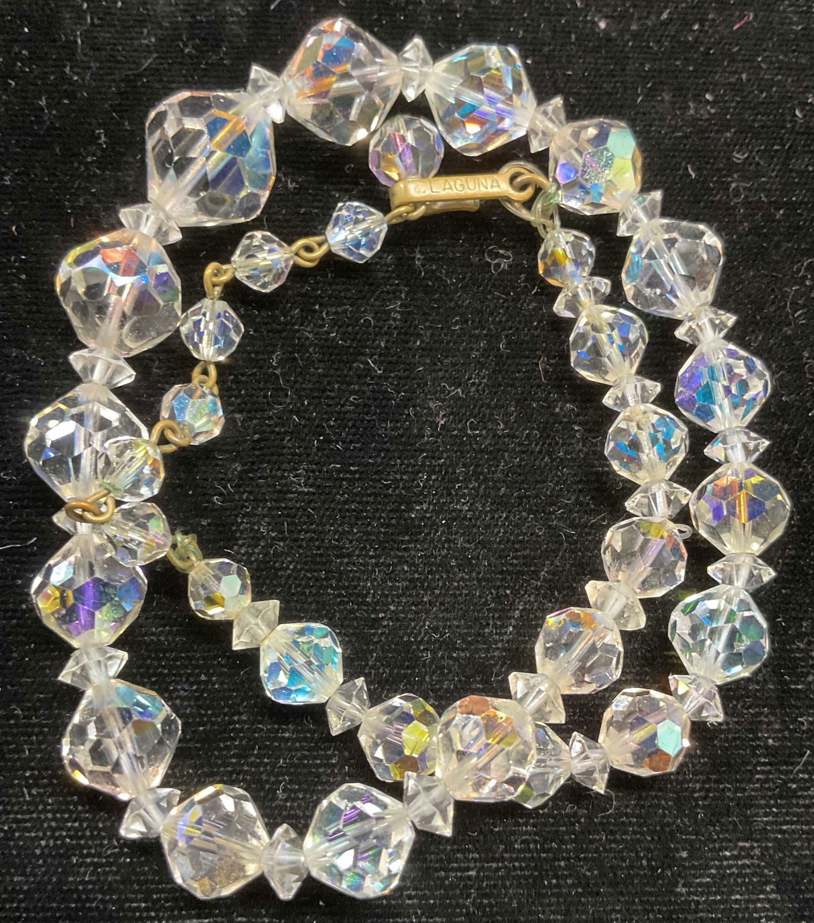 Vintage Laguna Colorless Crystal Necklace (1 of 6)