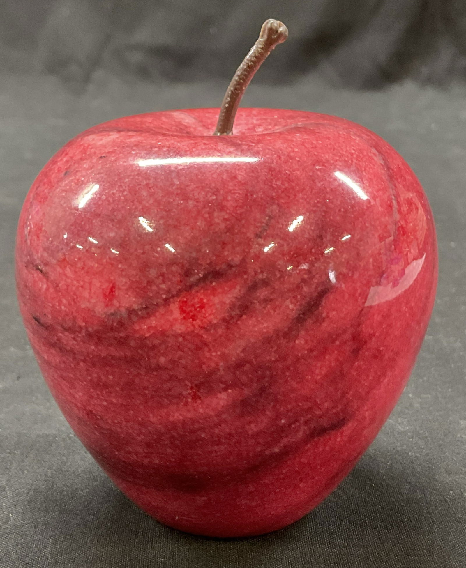 Vintage Red Marble Apple Paperweight (1 of 7)