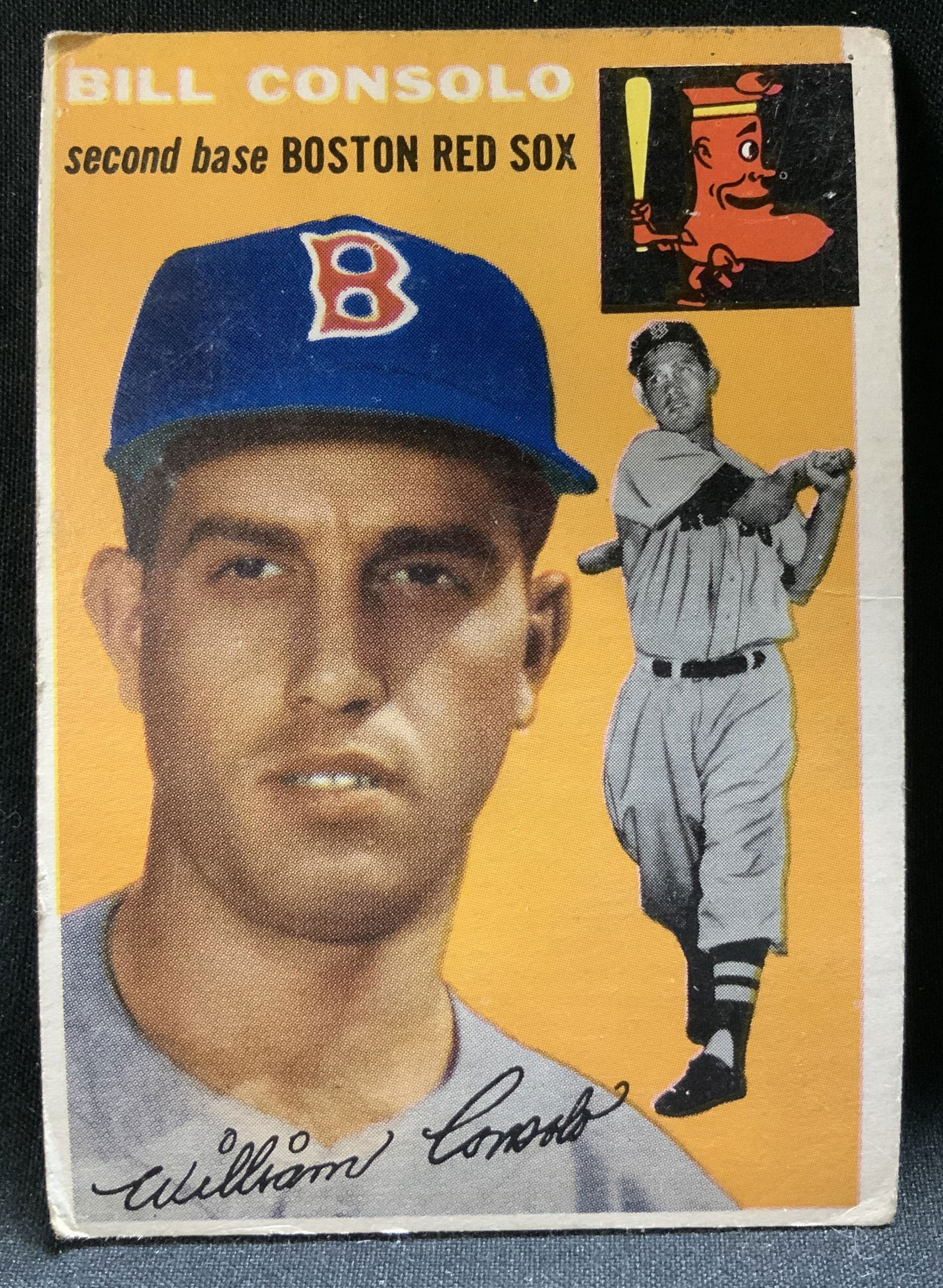 1954 TOPPS #195 Billy Consolo Red Sox Baseball Crd (1 of 6)