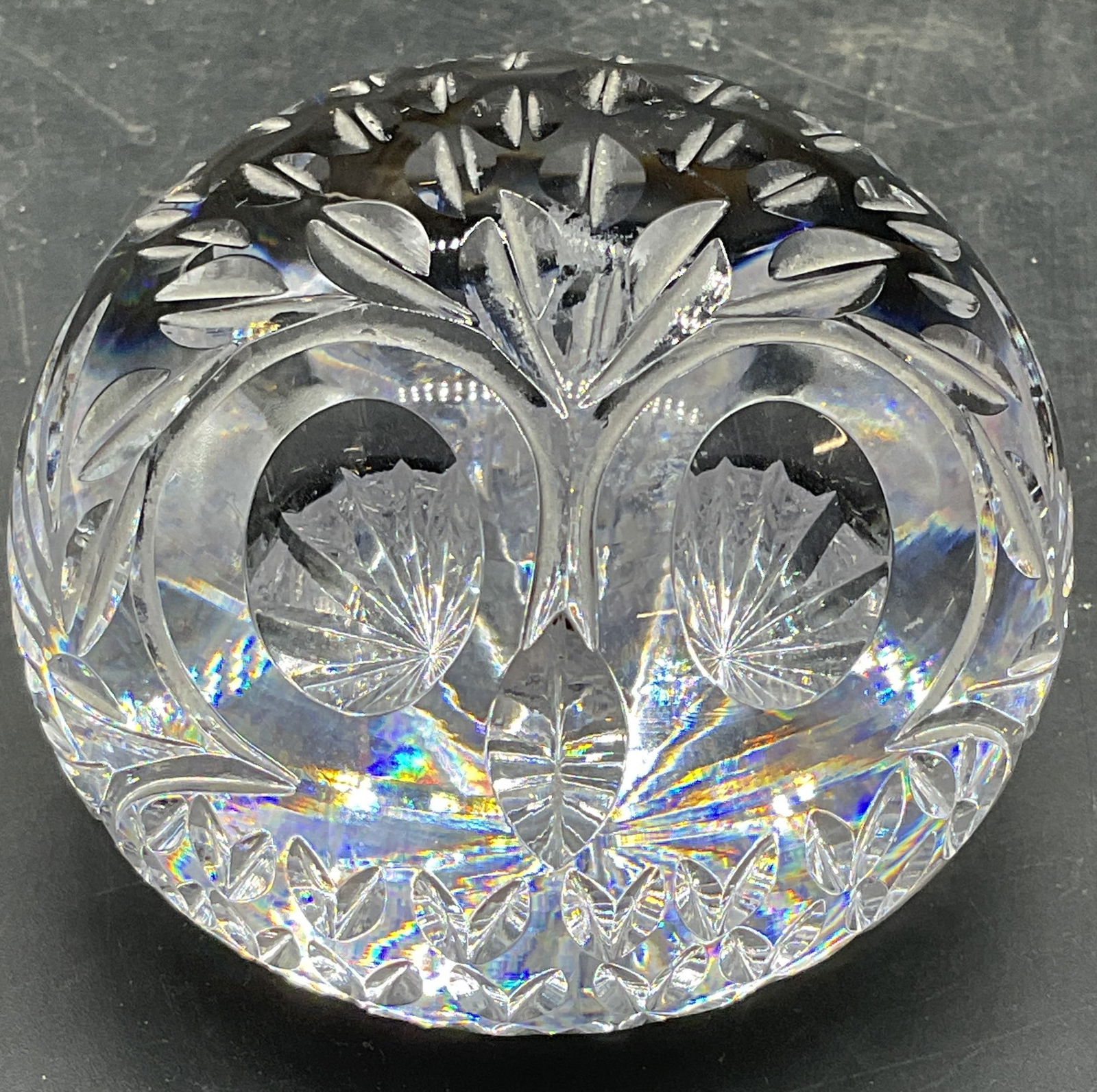 Cut Crystal Owl Paperweight (1 of 6)