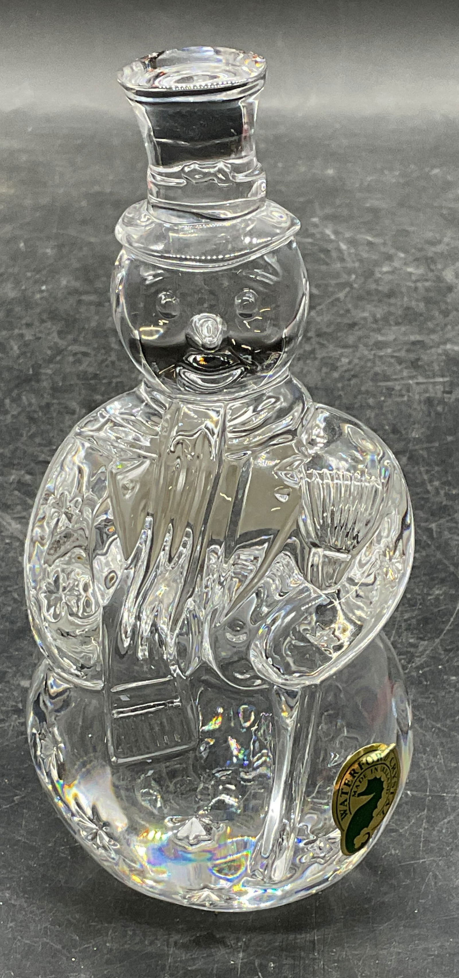 Waterford Crystal Snowman Figurine, Ireland (1 of 6)